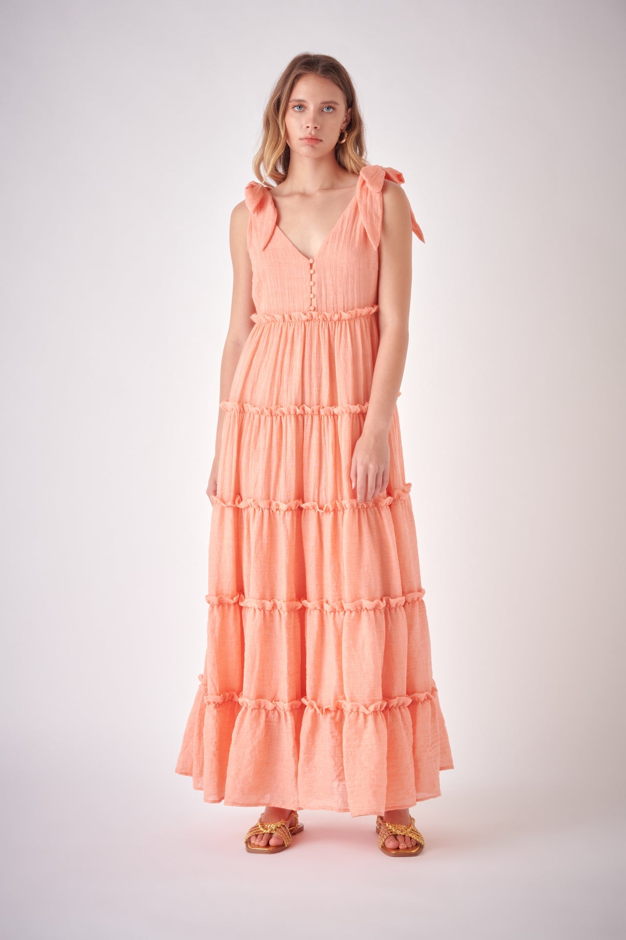 FREE THE ROSES - Tiered Maxi Dress - DRESSES available at Objectrare