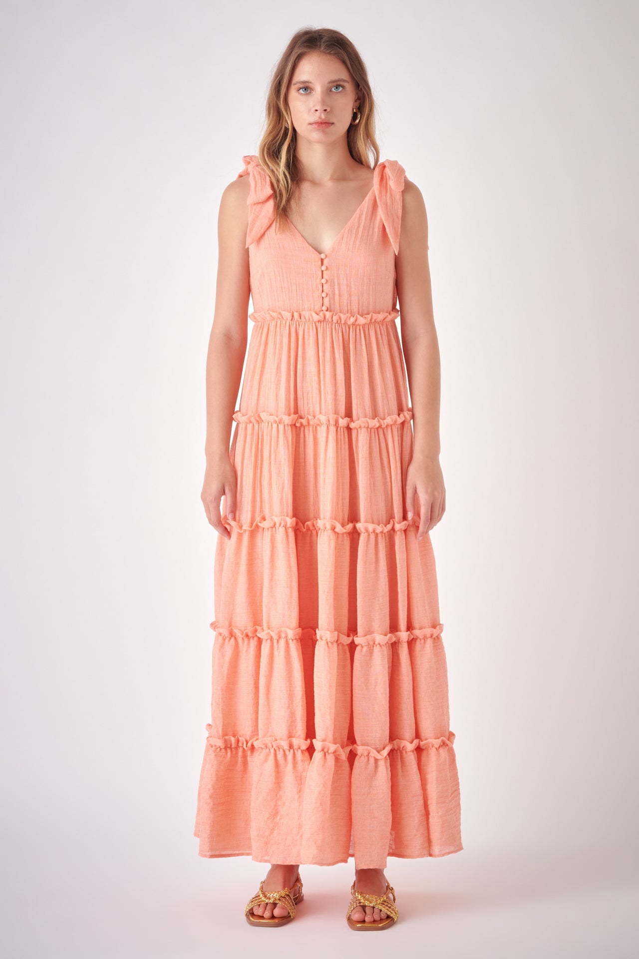 FREE THE ROSES - Tiered Maxi Dress - DRESSES available at Objectrare