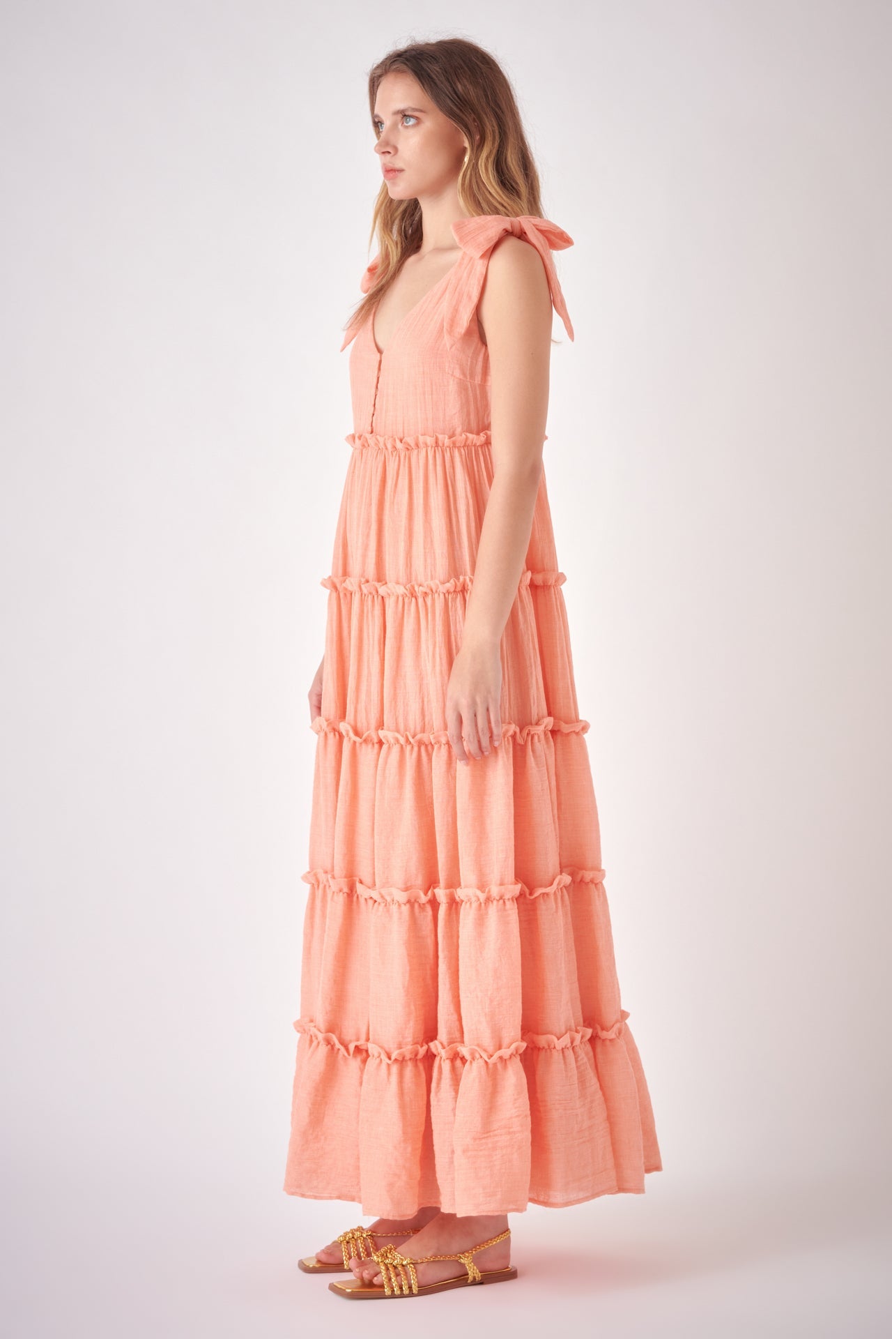 FREE THE ROSES - Tiered Maxi Dress - DRESSES available at Objectrare