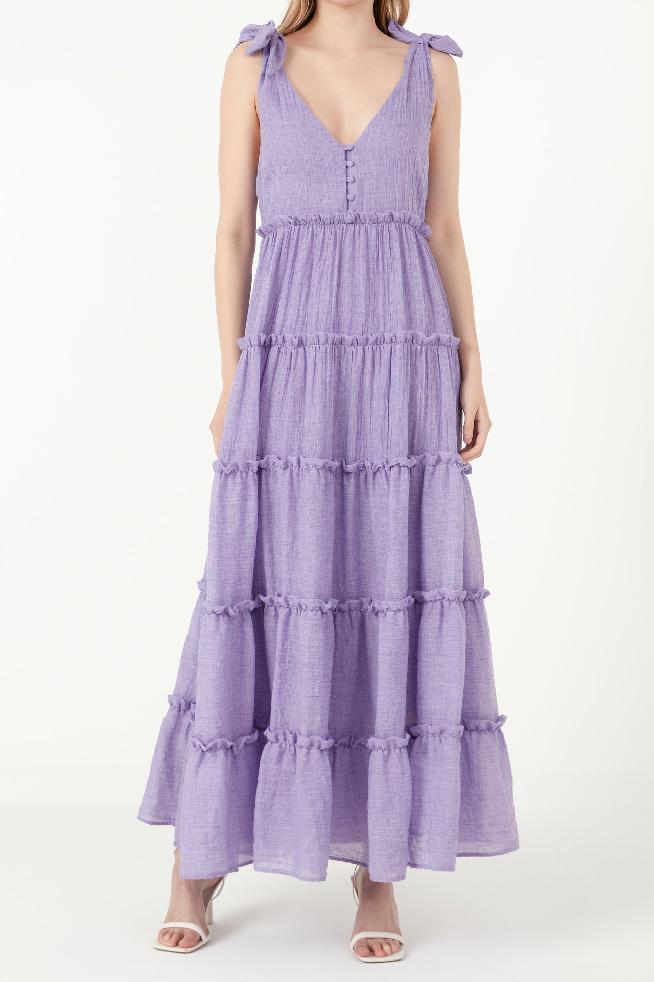 FREE THE ROSES - Tiered Maxi Dress - DRESSES available at Objectrare