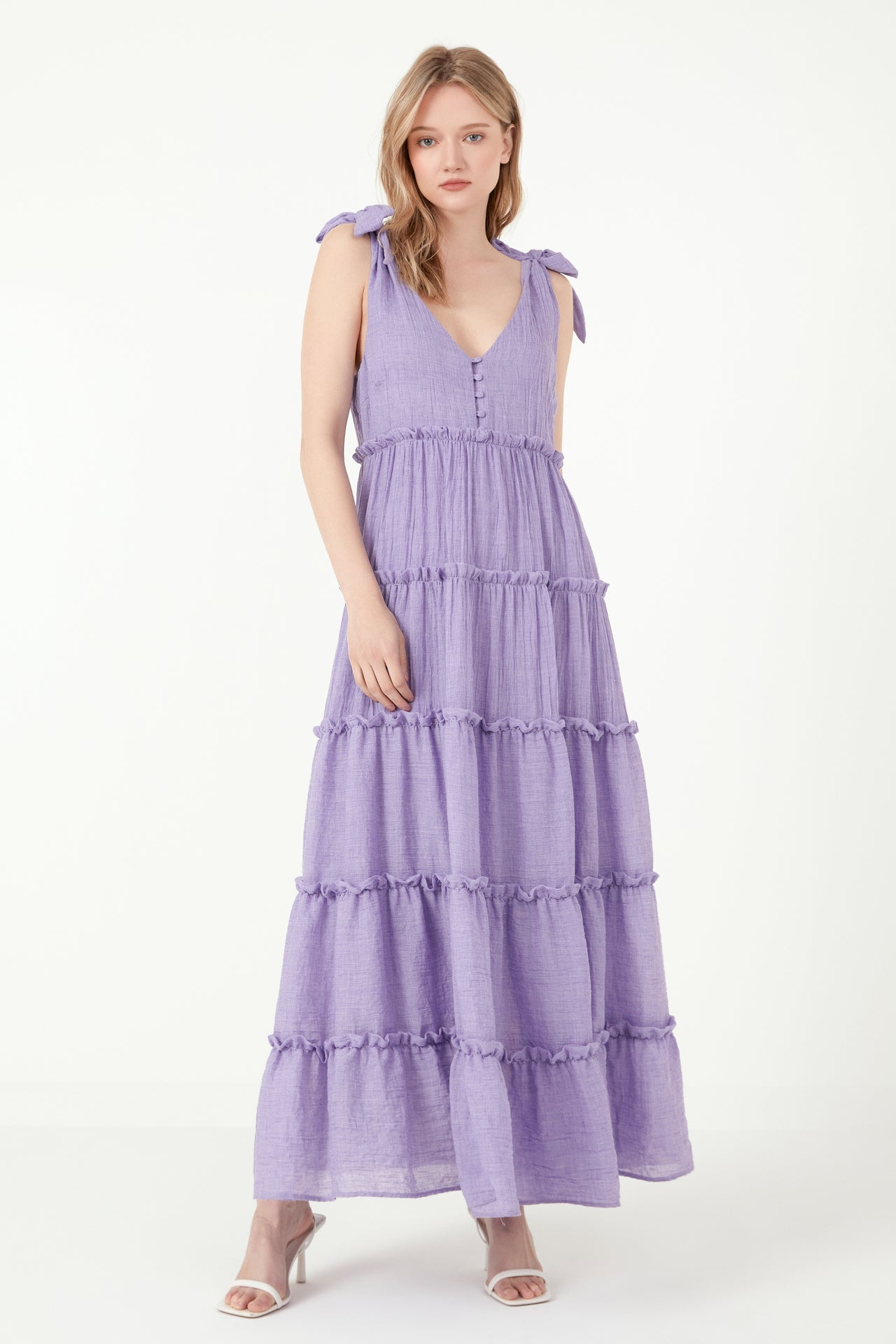FREE THE ROSES - Tiered Maxi Dress - DRESSES available at Objectrare