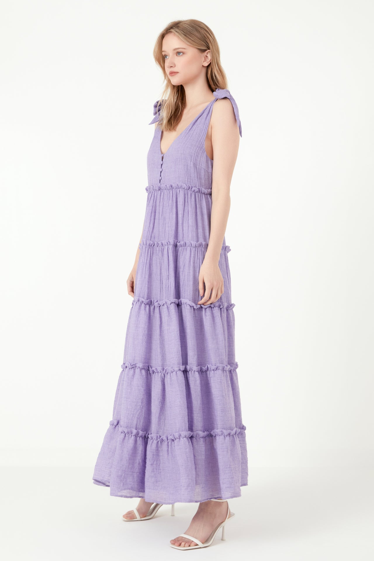 FREE THE ROSES - Tiered Maxi Dress - DRESSES available at Objectrare