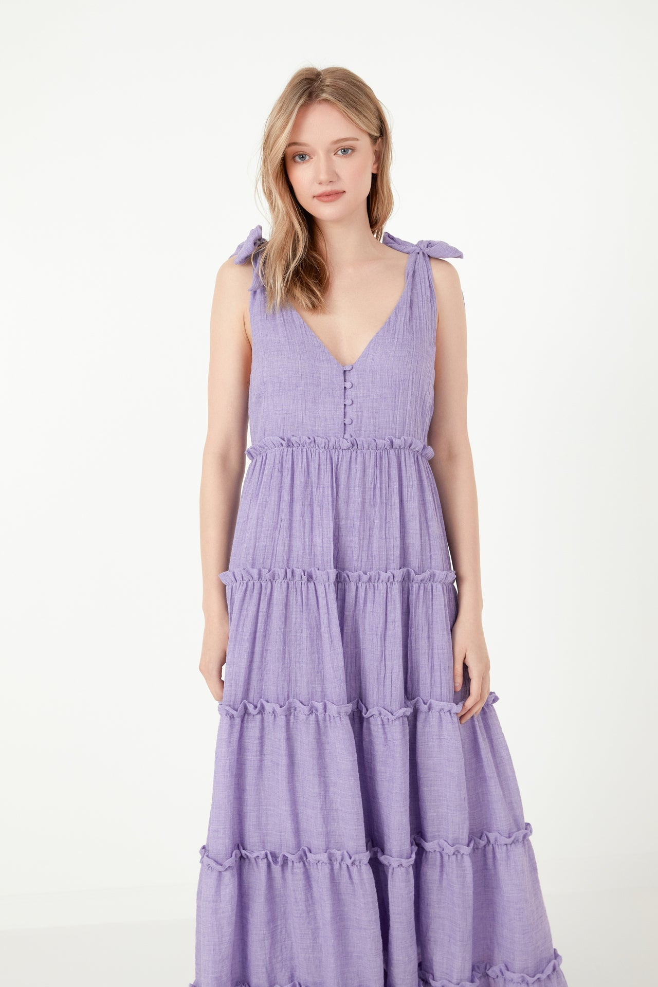 FREE THE ROSES - Tiered Maxi Dress - DRESSES available at Objectrare