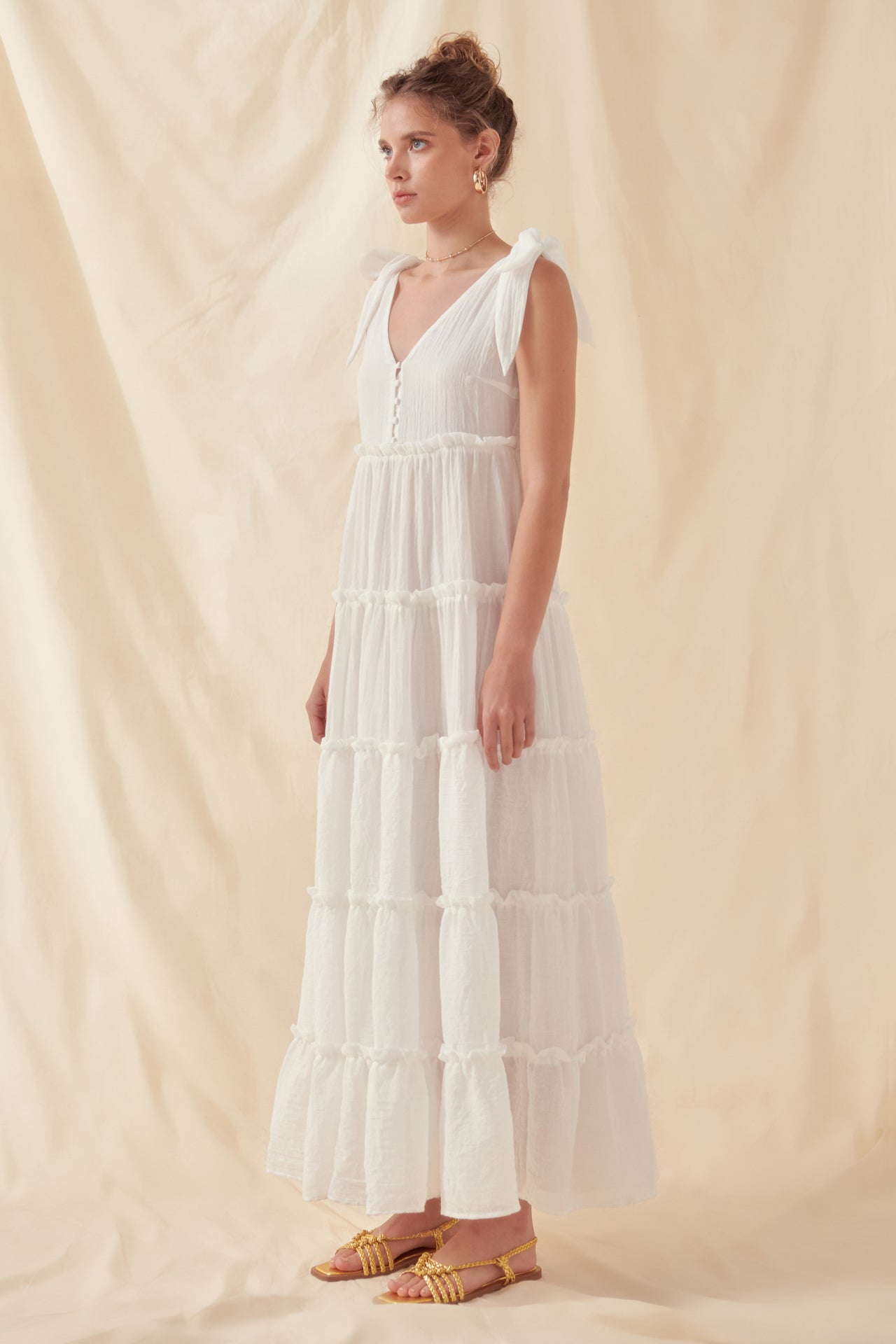 FREE THE ROSES - Tiered Maxi Dress - DRESSES available at Objectrare