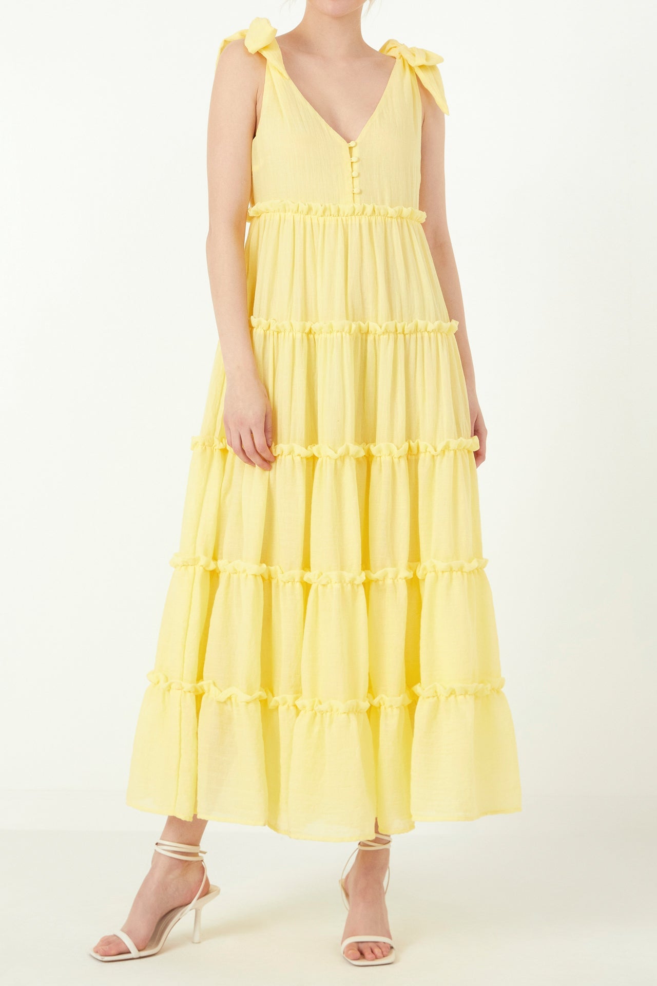 FREE THE ROSES - Tiered Maxi Dress - DRESSES available at Objectrare