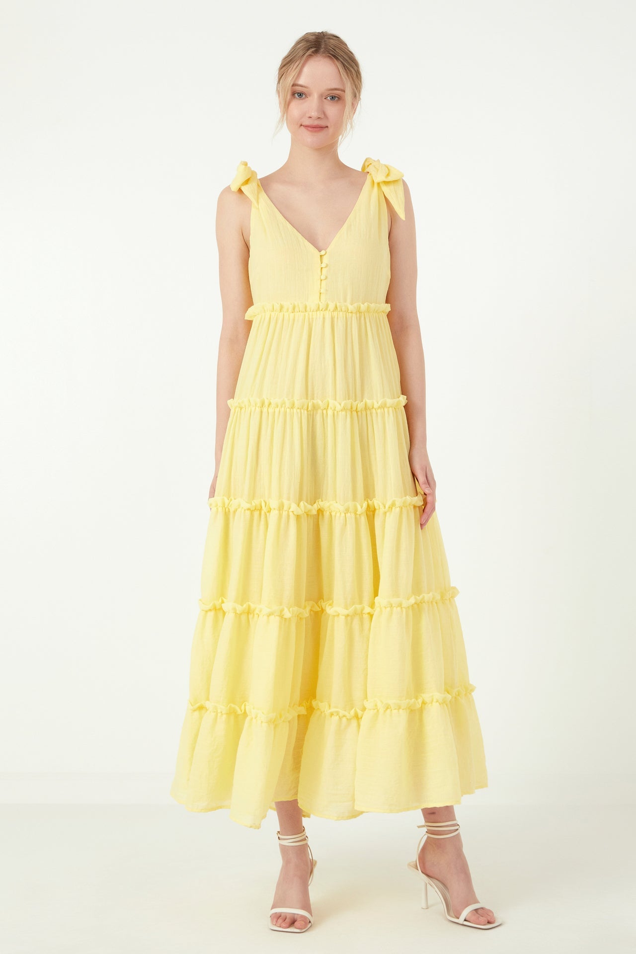 FREE THE ROSES - Tiered Maxi Dress - DRESSES available at Objectrare