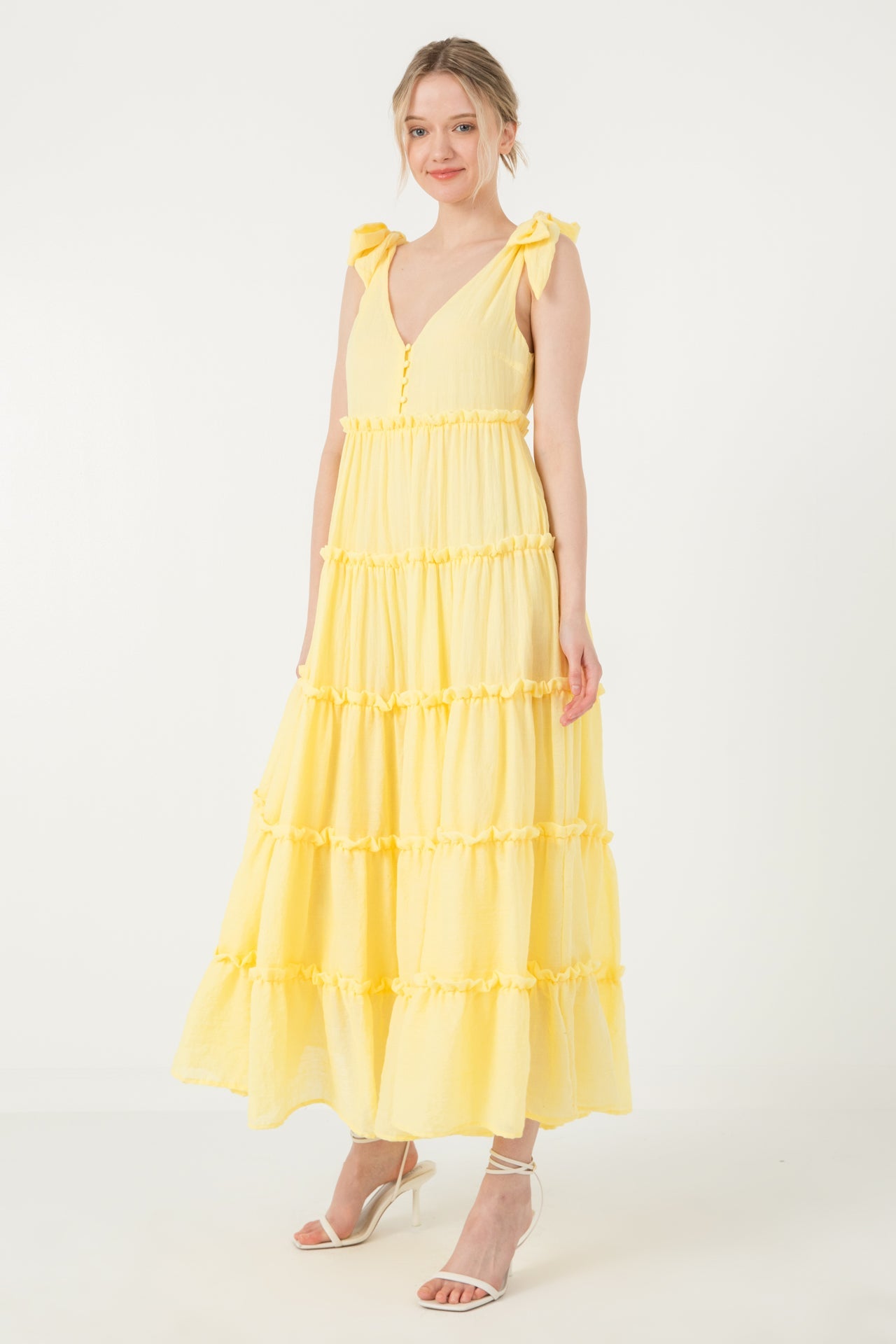 FREE THE ROSES - Tiered Maxi Dress - DRESSES available at Objectrare