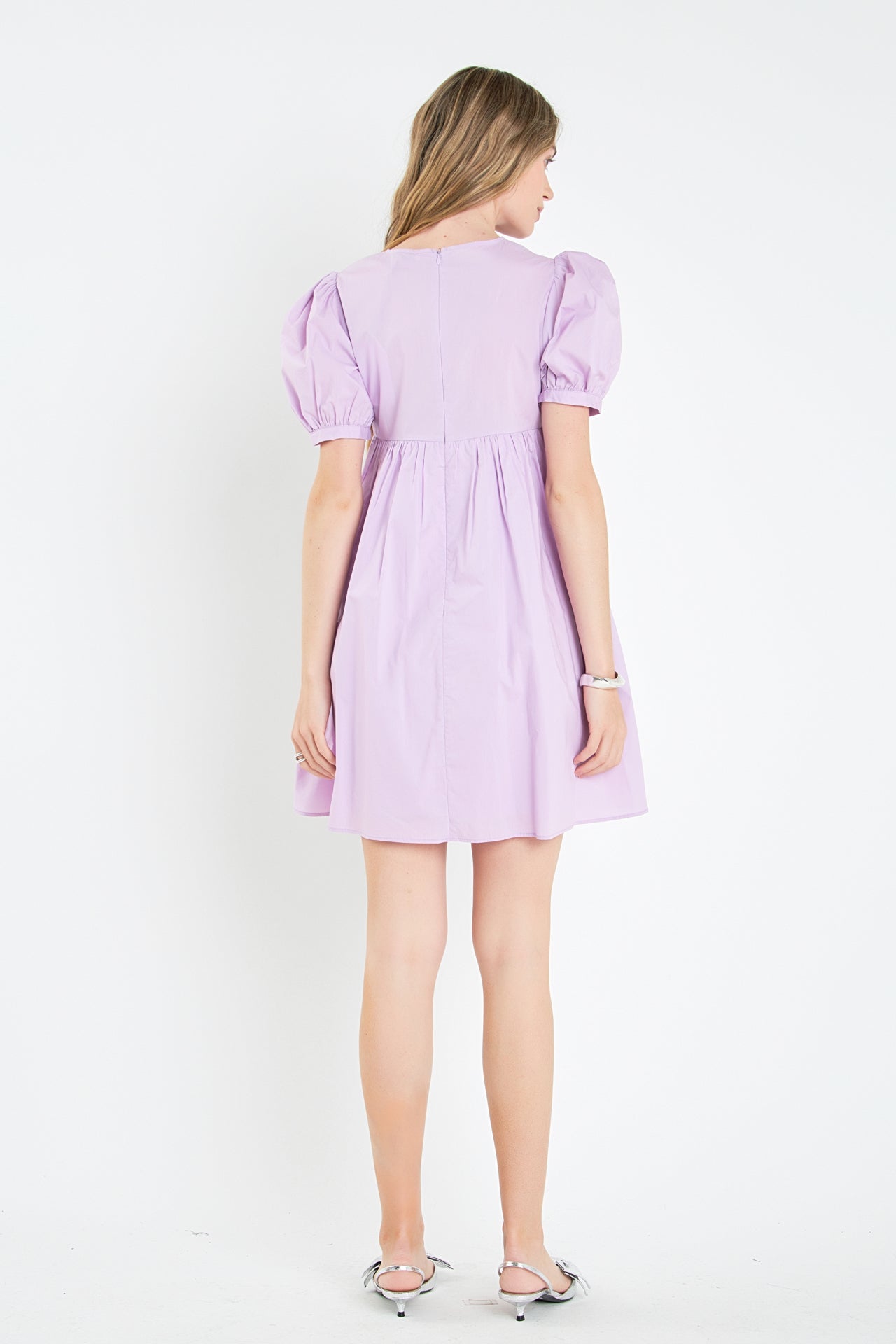 ENGLISH FACTORY - Puff Sleeve Babydoll Dress - DRESSES available at Objectrare