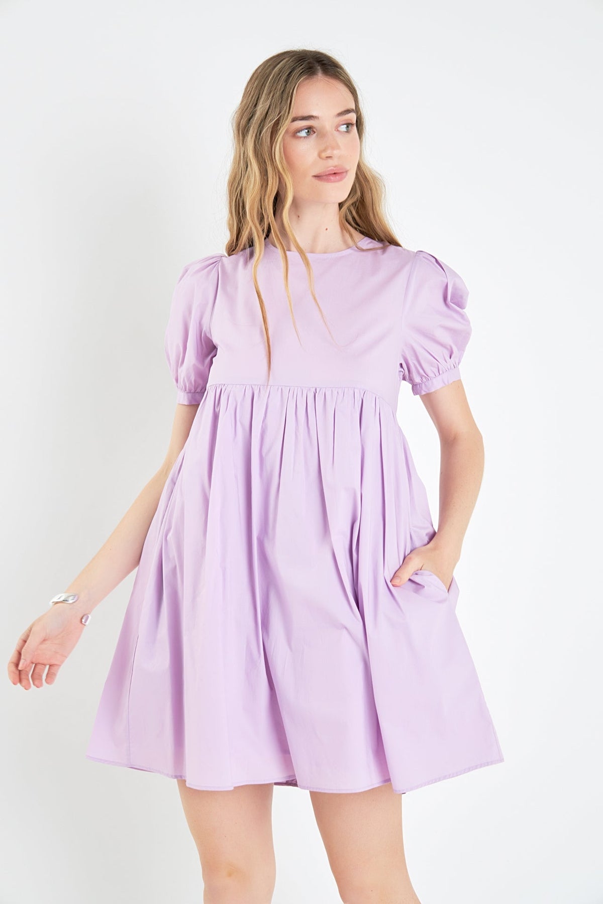 ENGLISH FACTORY - Puff Sleeve Babydoll Dress - DRESSES available at Objectrare