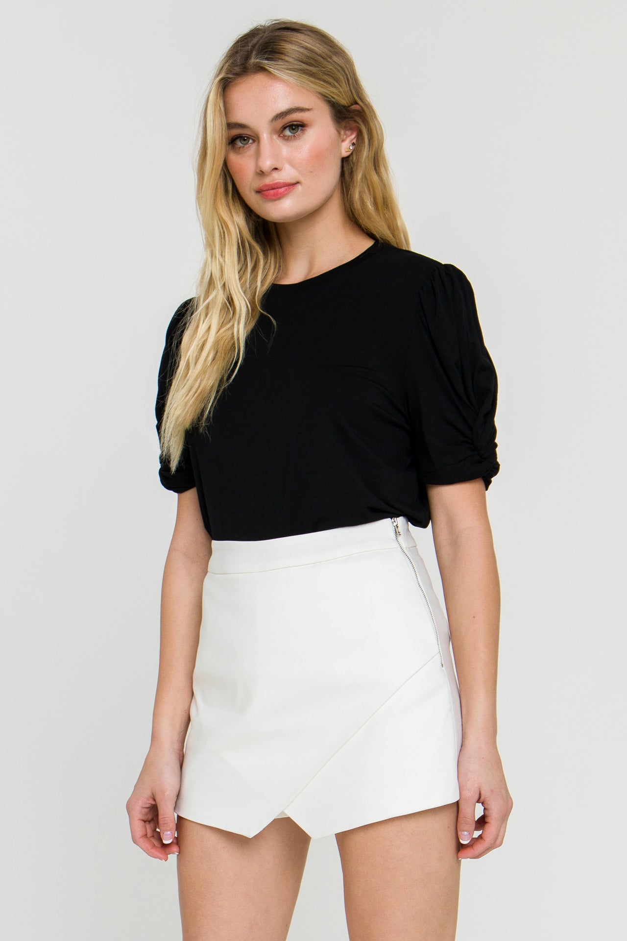 ENGLISH FACTORY - Twisted Sleeve T-shirt - T-SHIRTS available at Objectrare