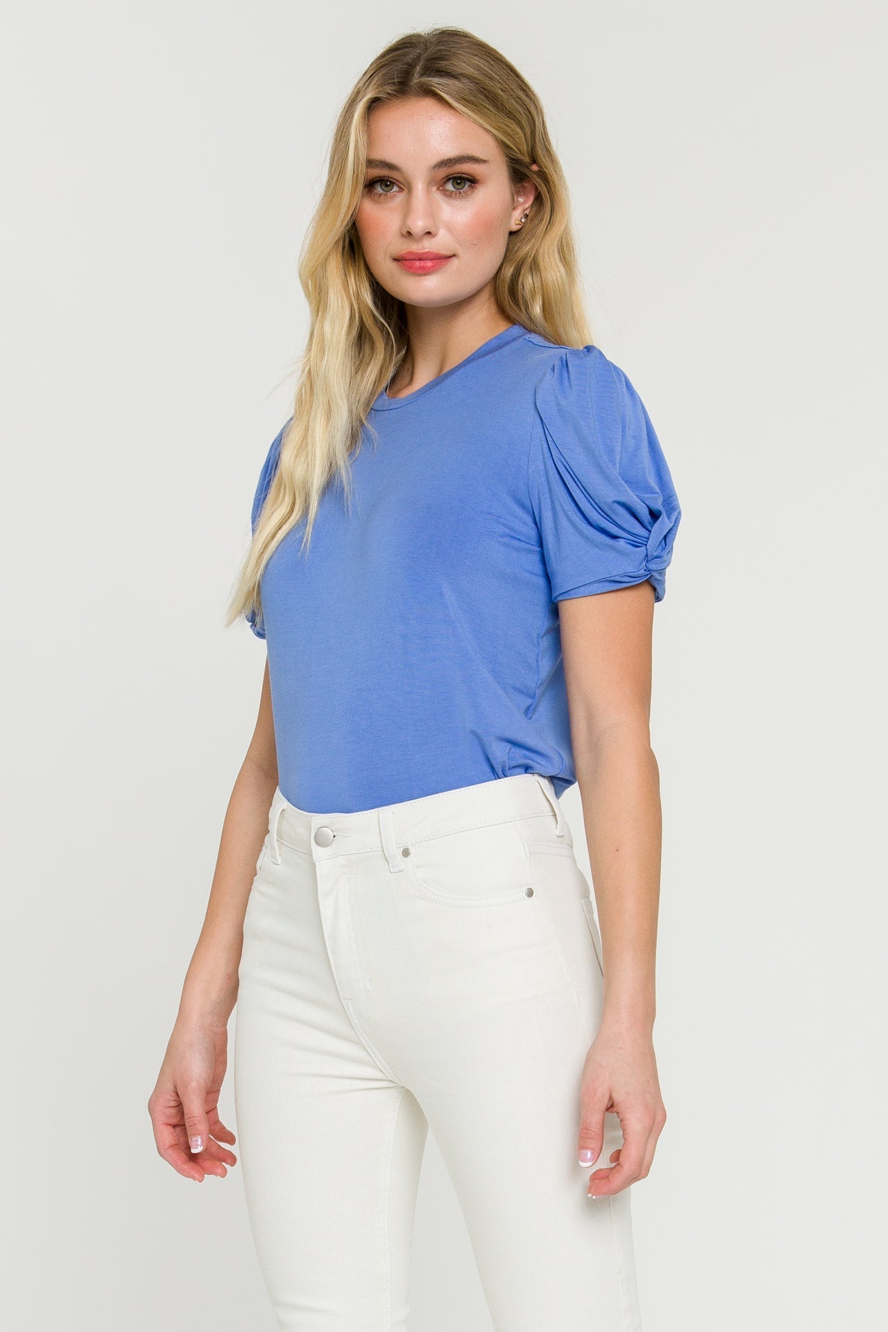 ENGLISH FACTORY - Twisted Sleeve T-shirt - T-SHIRTS available at Objectrare