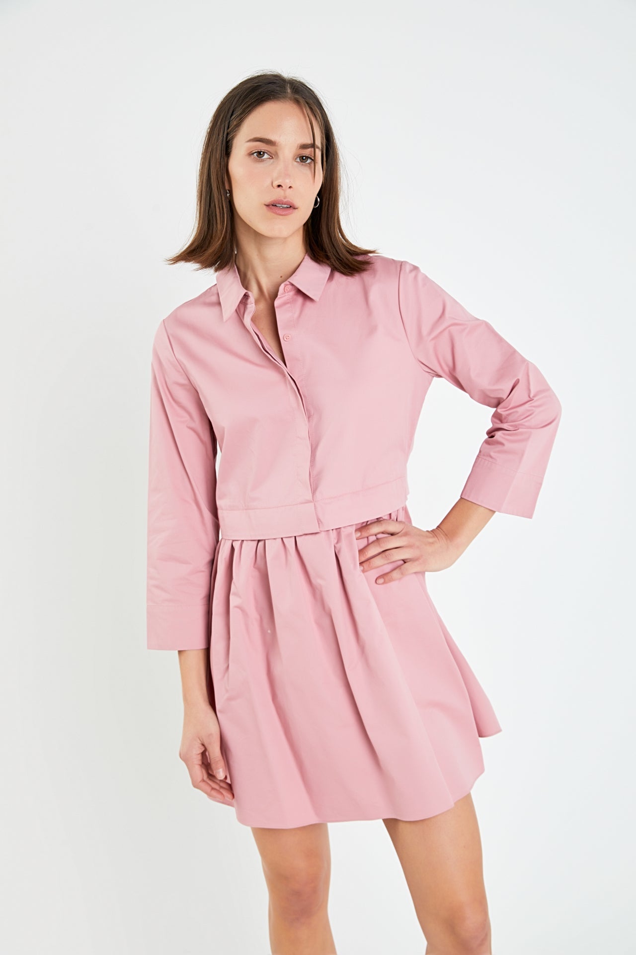 ENGLISH FACTORY - Mini Shirt Dress - DRESSES available at Objectrare