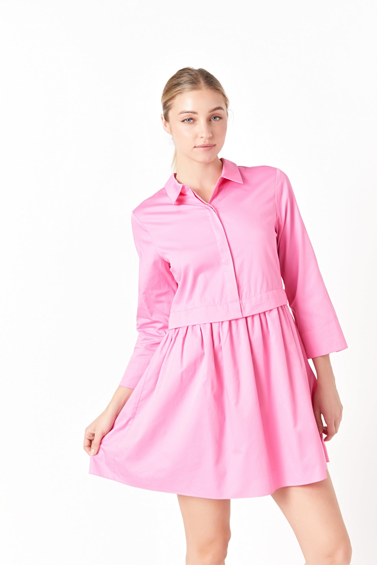 ENGLISH FACTORY - Mini Shirt Dress - DRESSES available at Objectrare