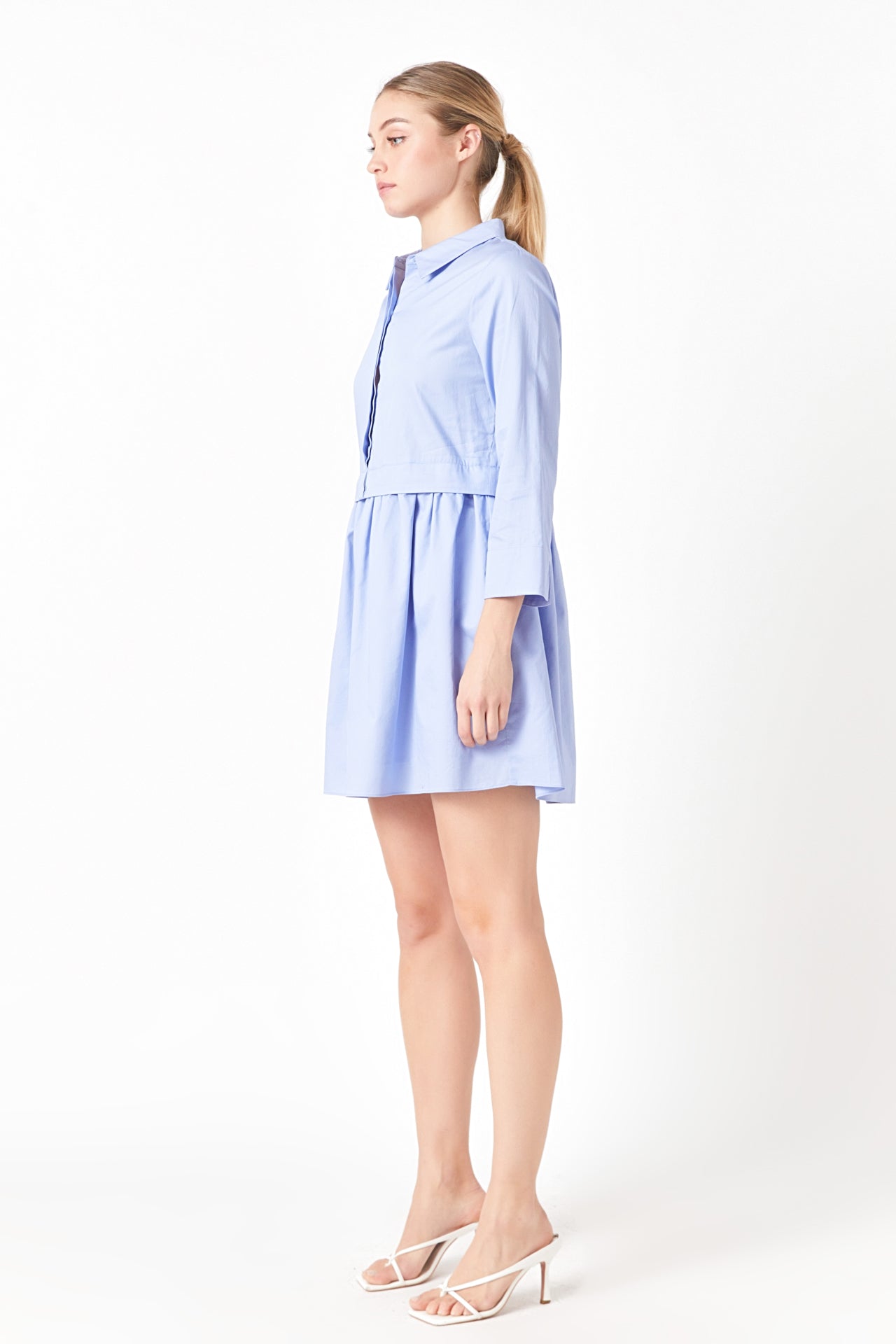 ENGLISH FACTORY - Mini Shirt Dress - DRESSES available at Objectrare