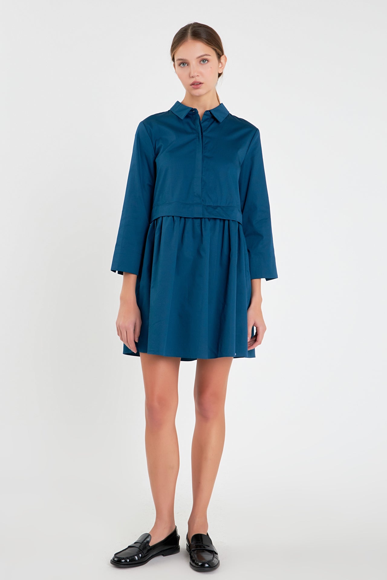 ENGLISH FACTORY - Mini Shirt Dress - DRESSES available at Objectrare