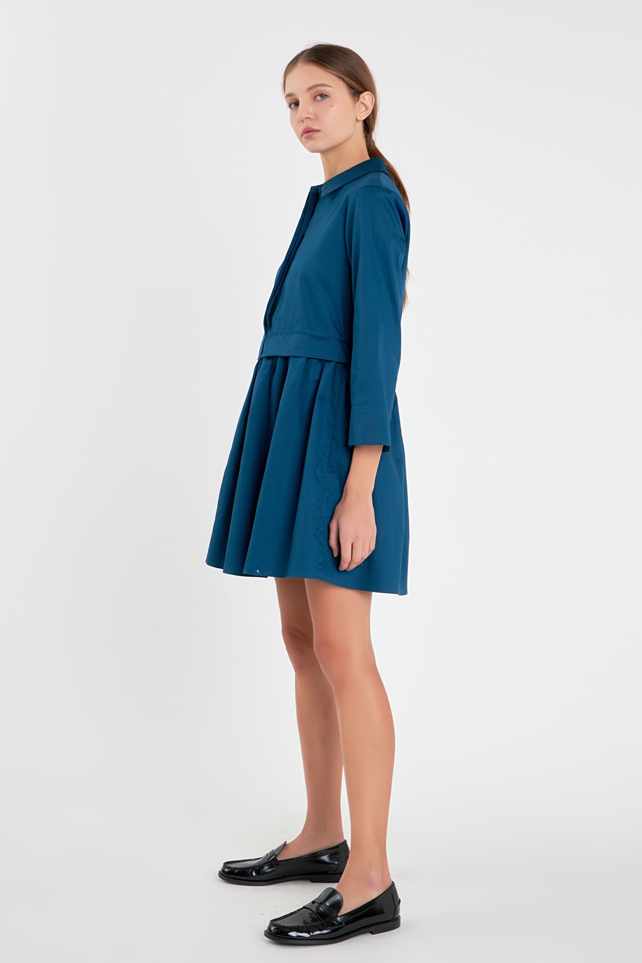 ENGLISH FACTORY - Mini Shirt Dress - DRESSES available at Objectrare