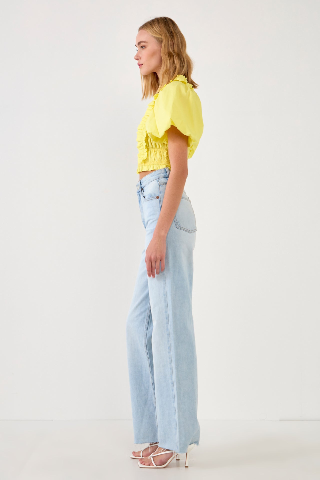 Smocked Puff Sleeve Top