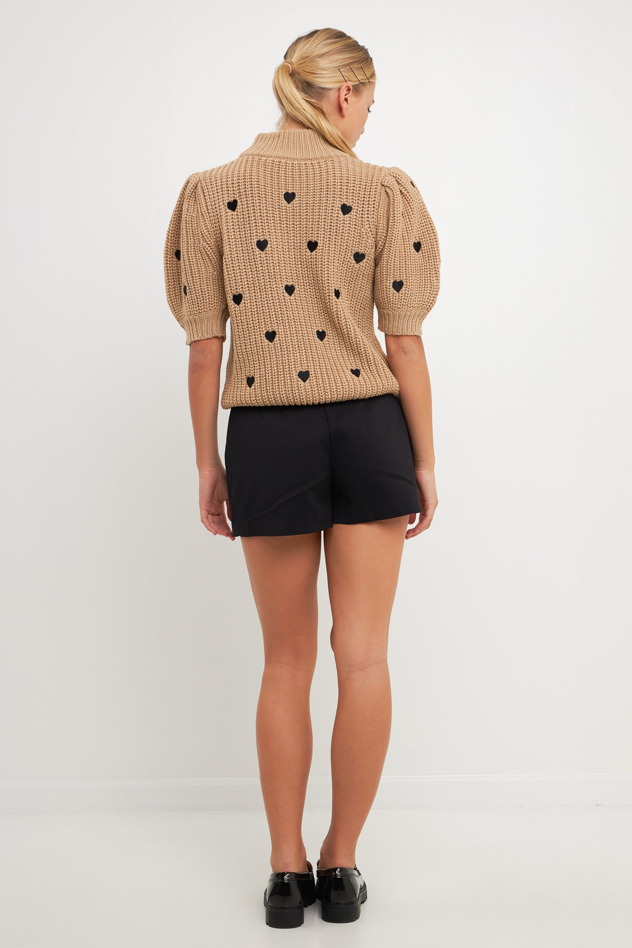 ENGLISH FACTORY - Embroidered Heart Sweater - SWEATERS & KNITS available at Objectrare