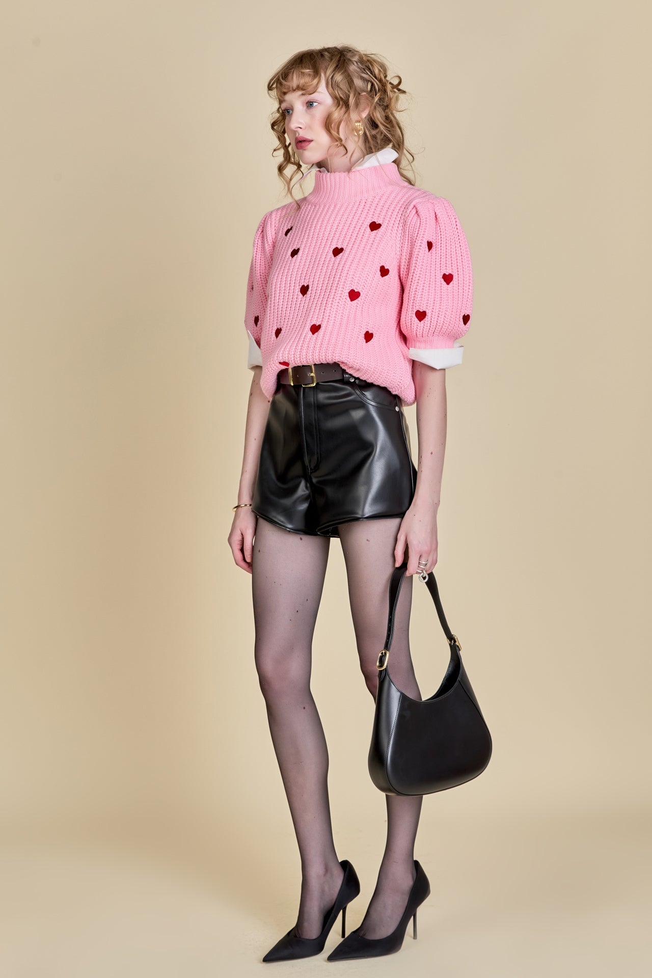 ENGLISH FACTORY - Embroidered Heart Sweater - SWEATERS & KNITS available at Objectrare
