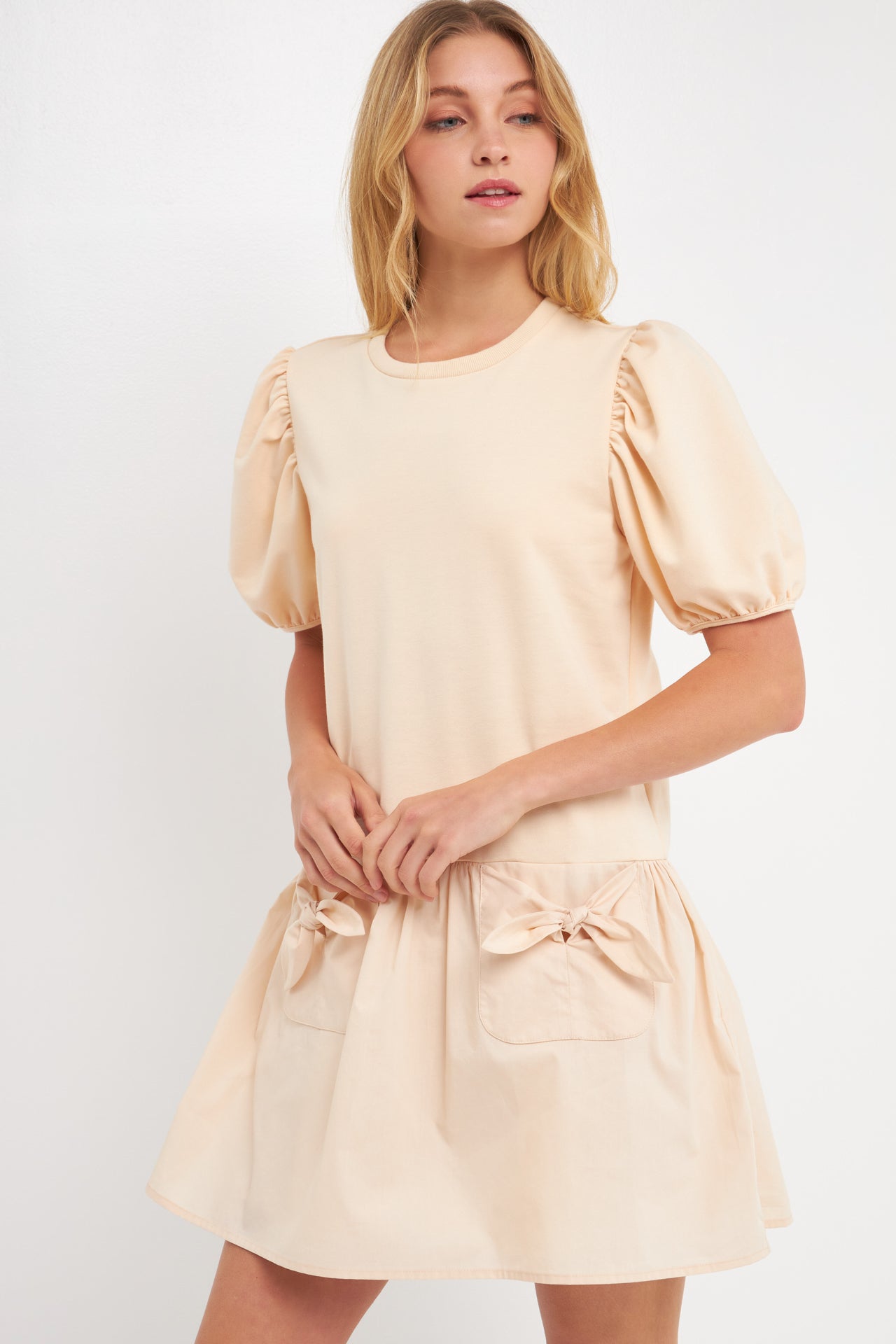 ENGLISH FACTORY - Pockets Detail Mini Dress - DRESSES available at Objectrare