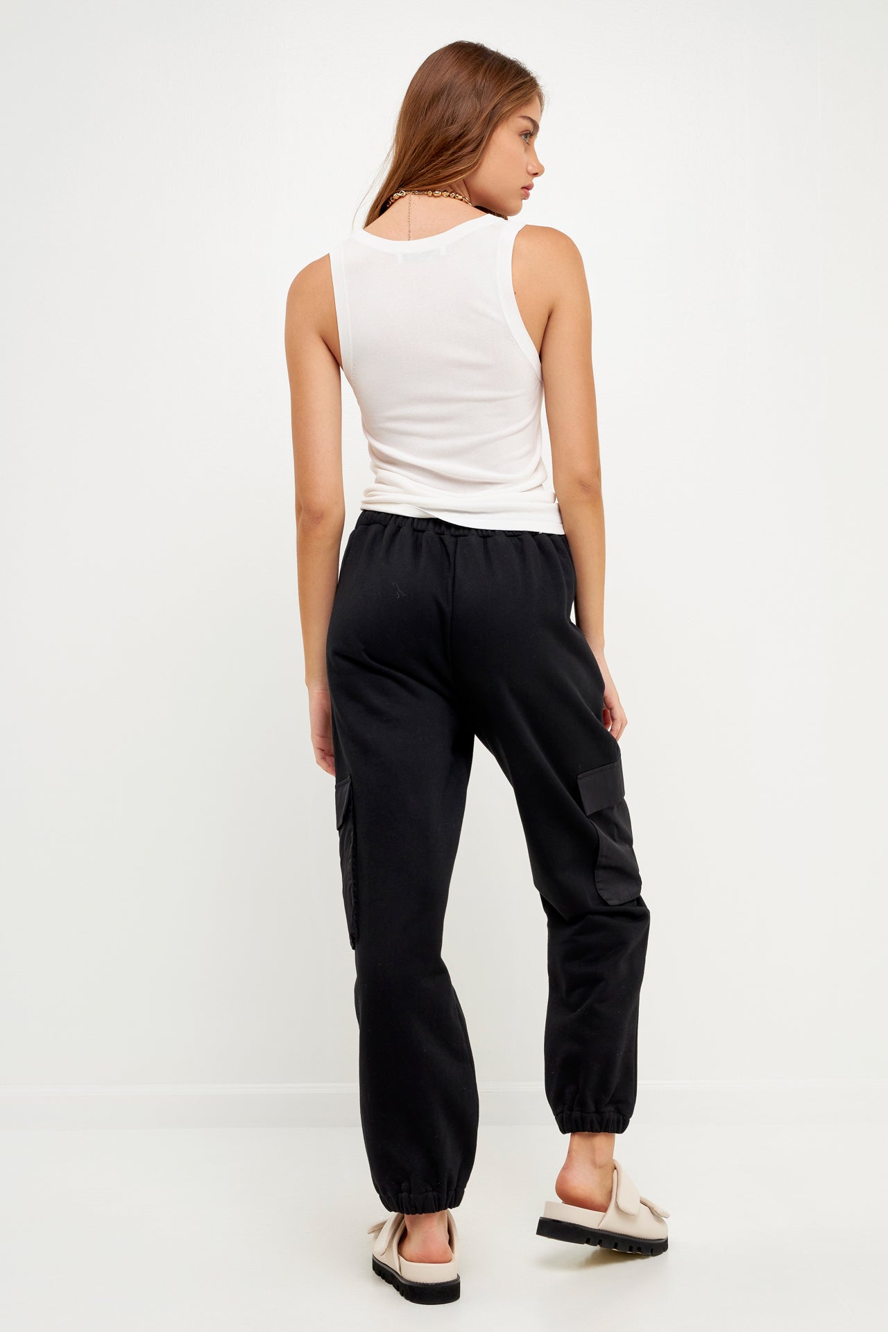 GREY LAB - Pockets Detail Loungewear Pants - PANTS available at Objectrare