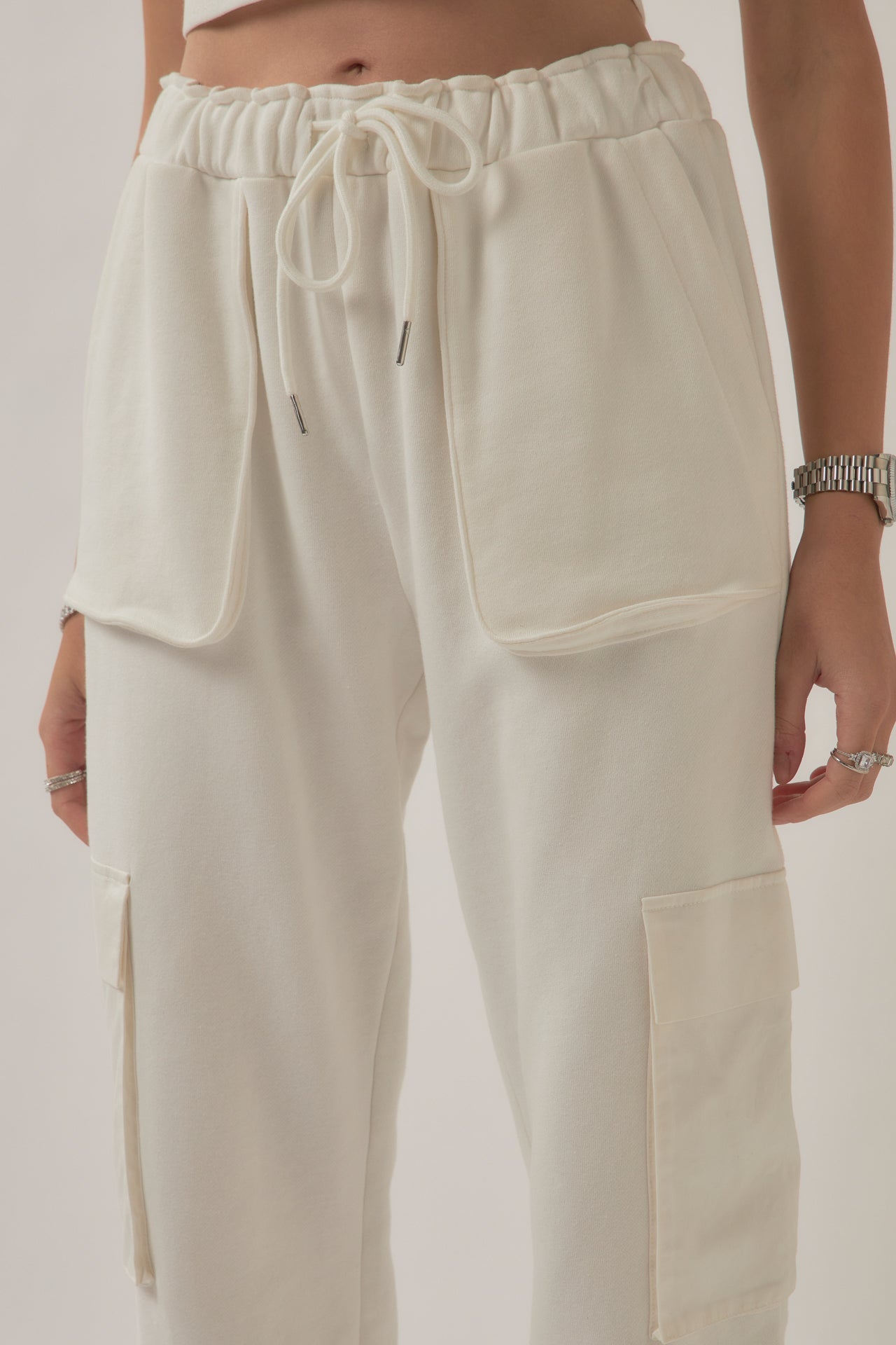 GREY LAB - Pockets Detail Loungewear Pants - PANTS available at Objectrare
