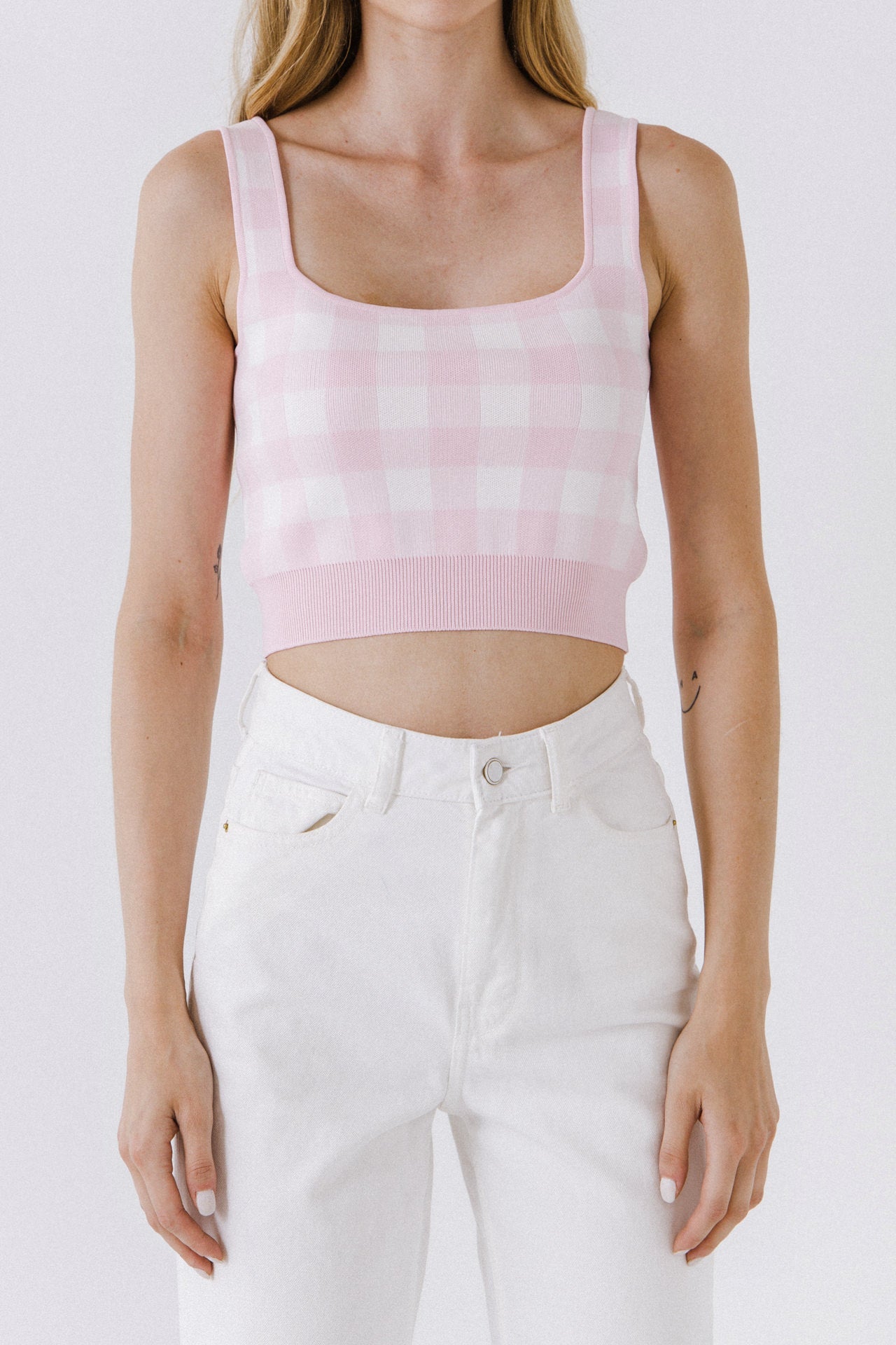 ENGLISH FACTORY - Women Knit Tank Top - TOPS available at Objectrare