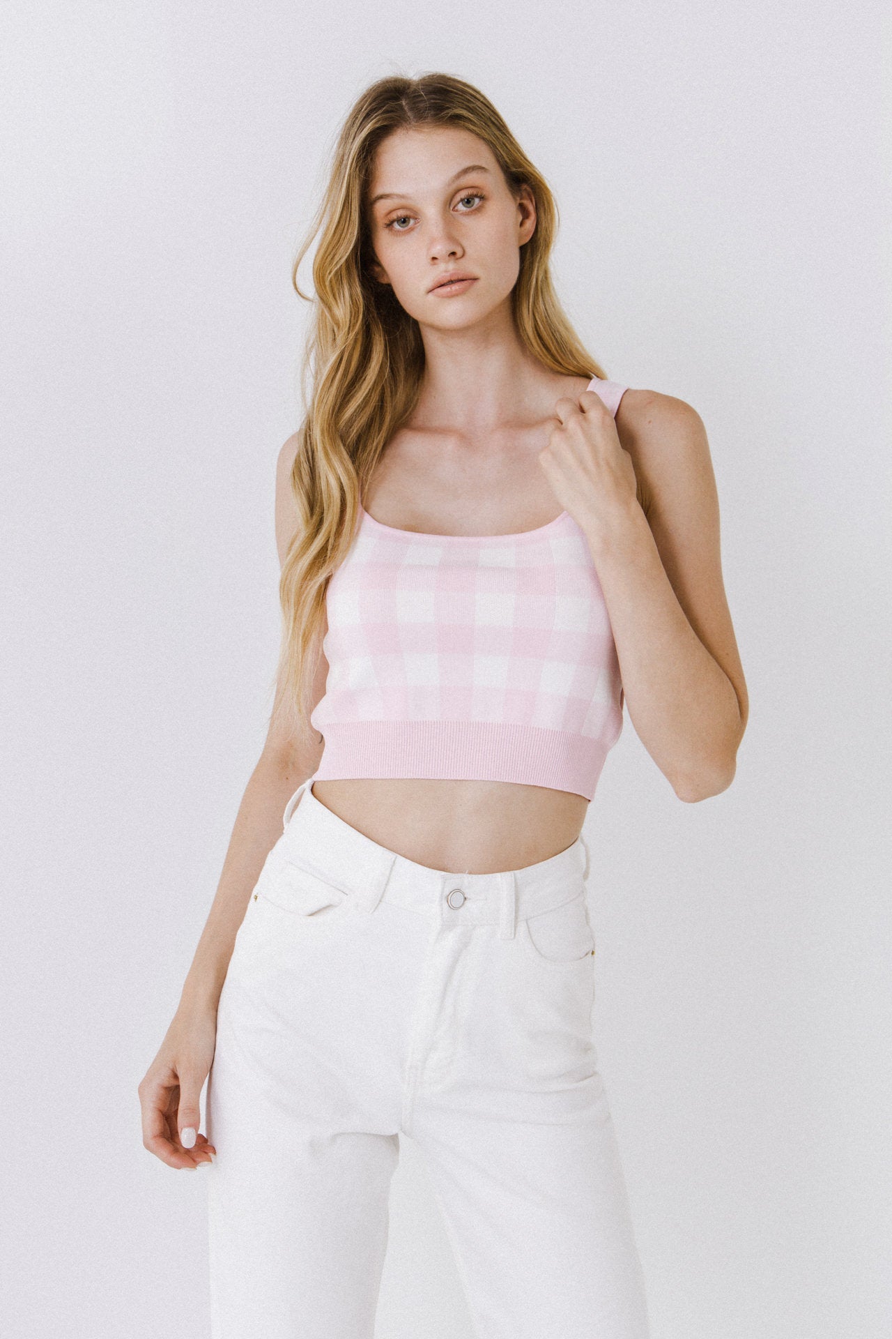 ENGLISH FACTORY - Women Knit Tank Top - TOPS available at Objectrare