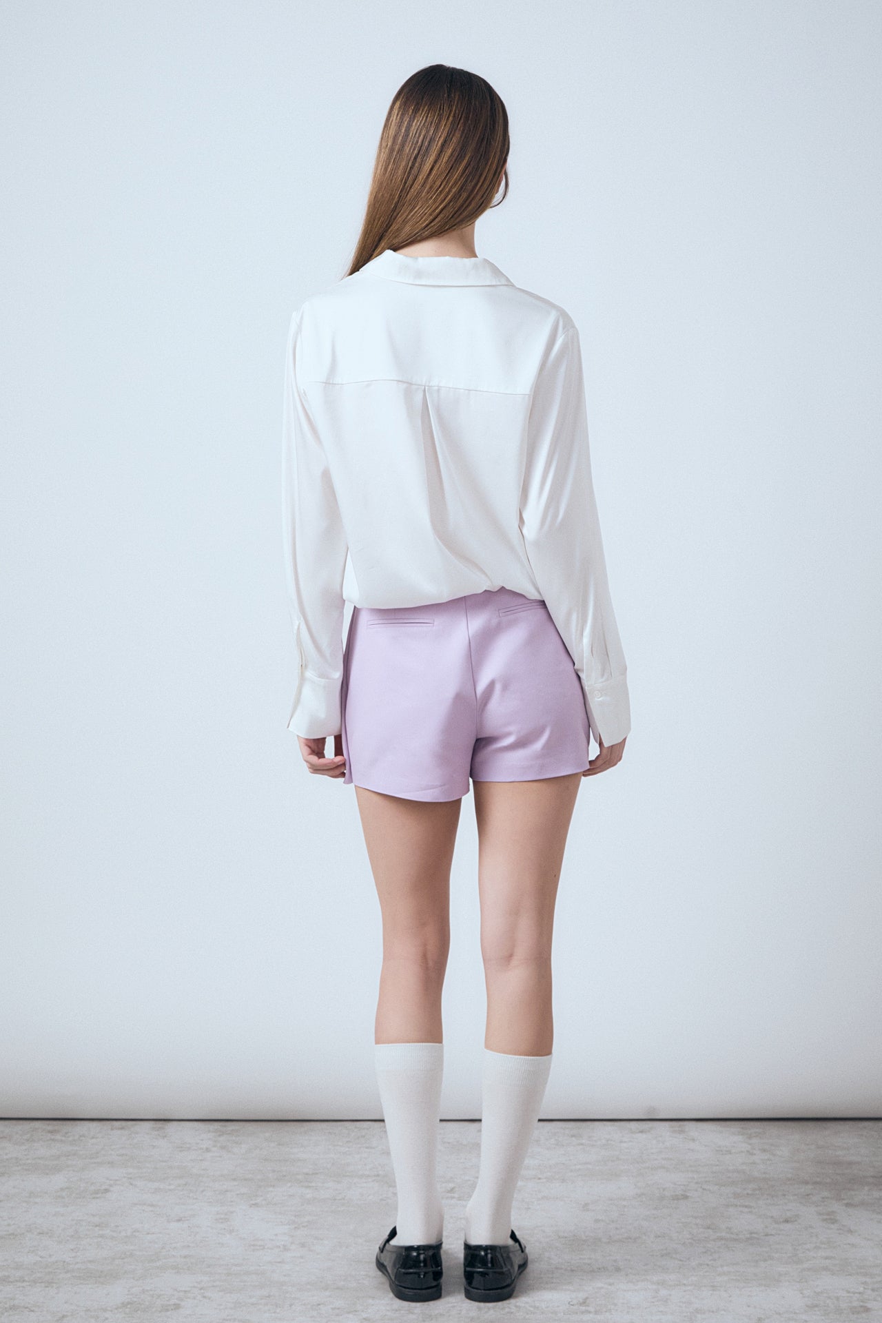 ENGLISH FACTORY - Slit Detail Skort - SKORTS available at Objectrare