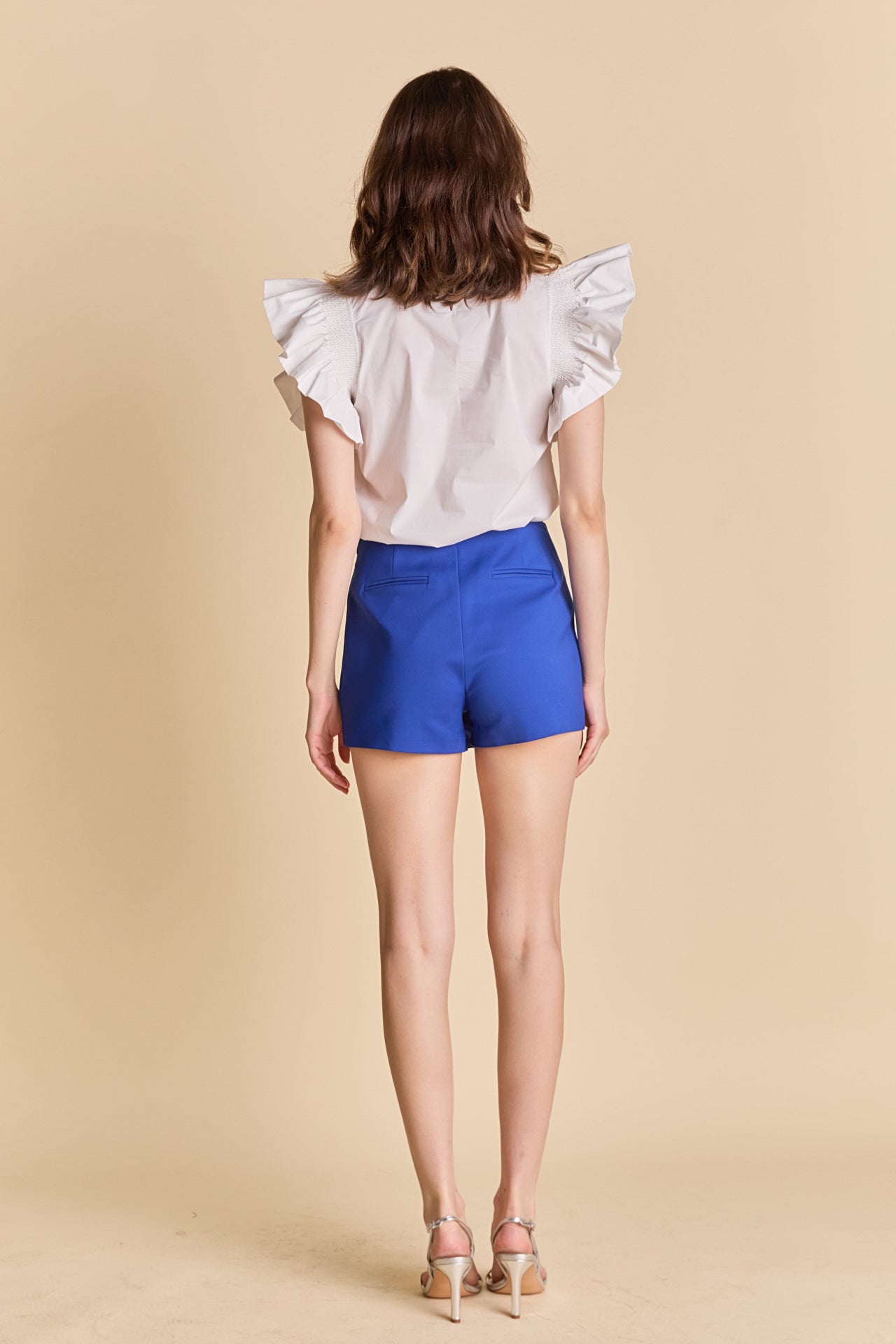 ENGLISH FACTORY - Slit Detail Skort - SKORTS available at Objectrare