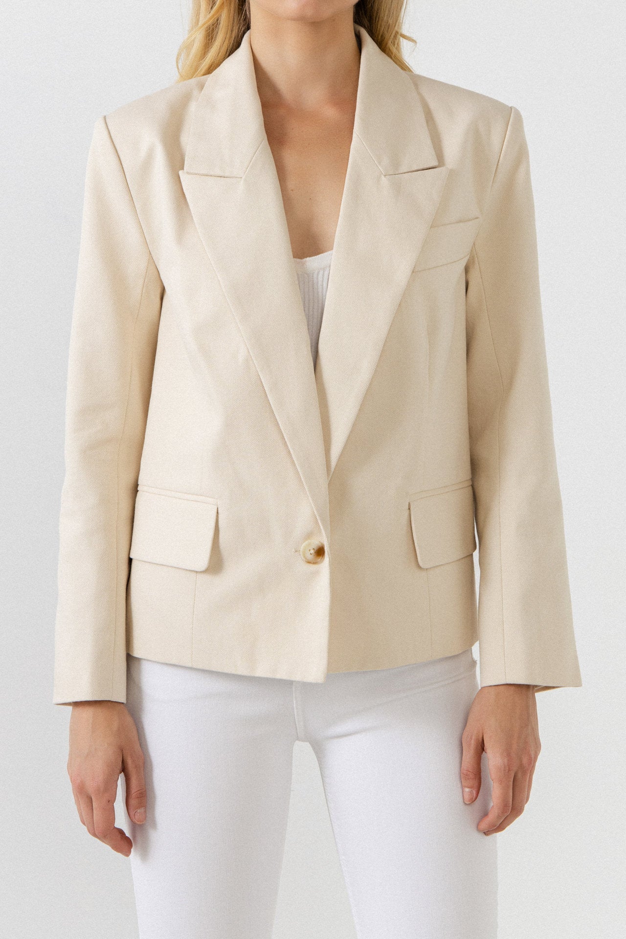 ENGLISH FACTORY - One Button Blazer - JACKETS available at Objectrare