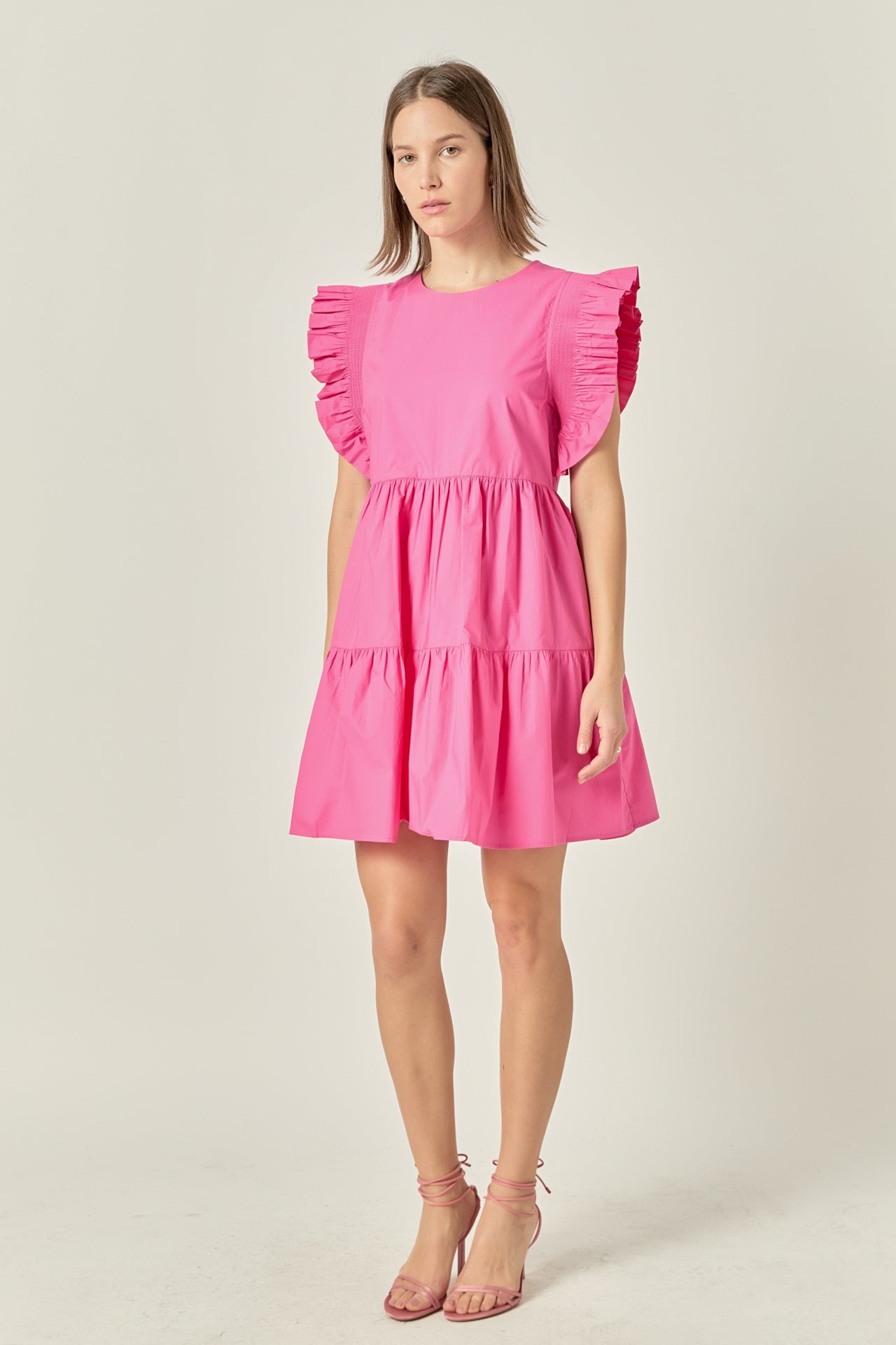 ENGLISH FACTORY - Ruffled Babydoll Mini Dress - DRESSES available at Objectrare