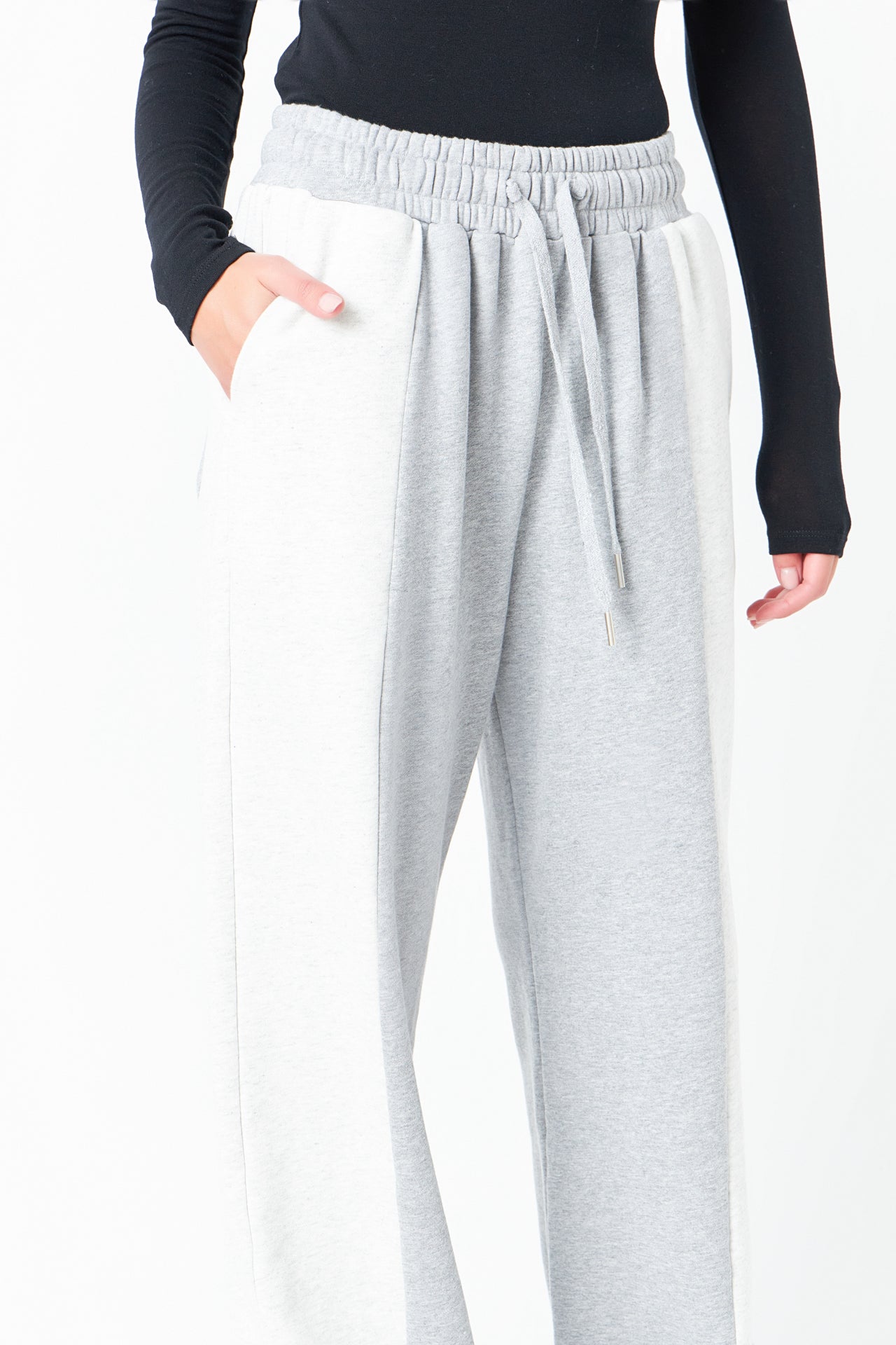GREY LAB - Colorblock Loungewear Pants - PANTS available at Objectrare