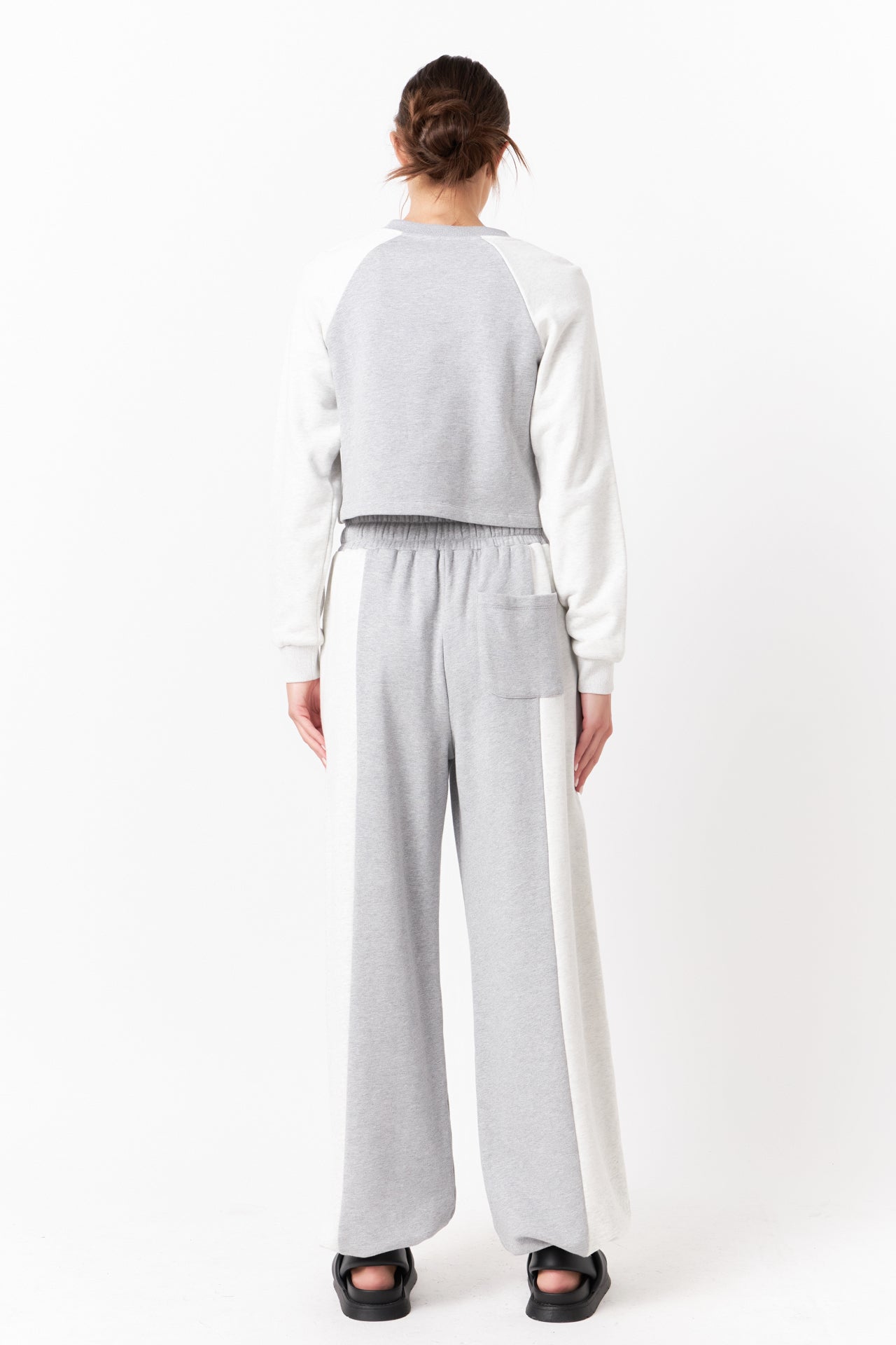 GREY LAB - Color-block Loungewear Top - HOODIES & SWEATSHIRTS available at Objectrare
