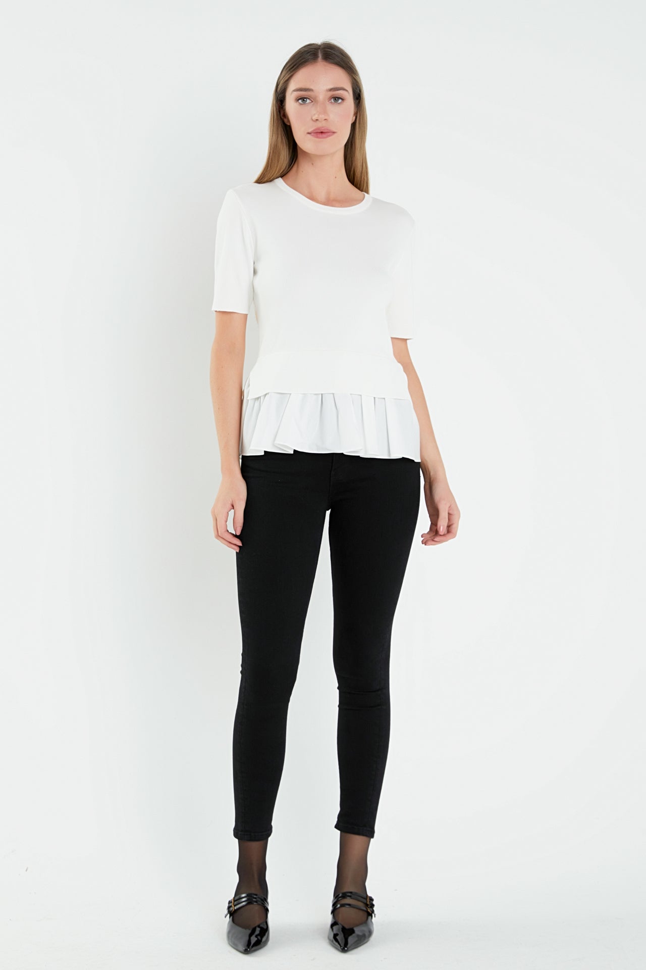 ENGLISH FACTORY - Mix Media Sweater - SWEATERS & KNITS available at Objectrare