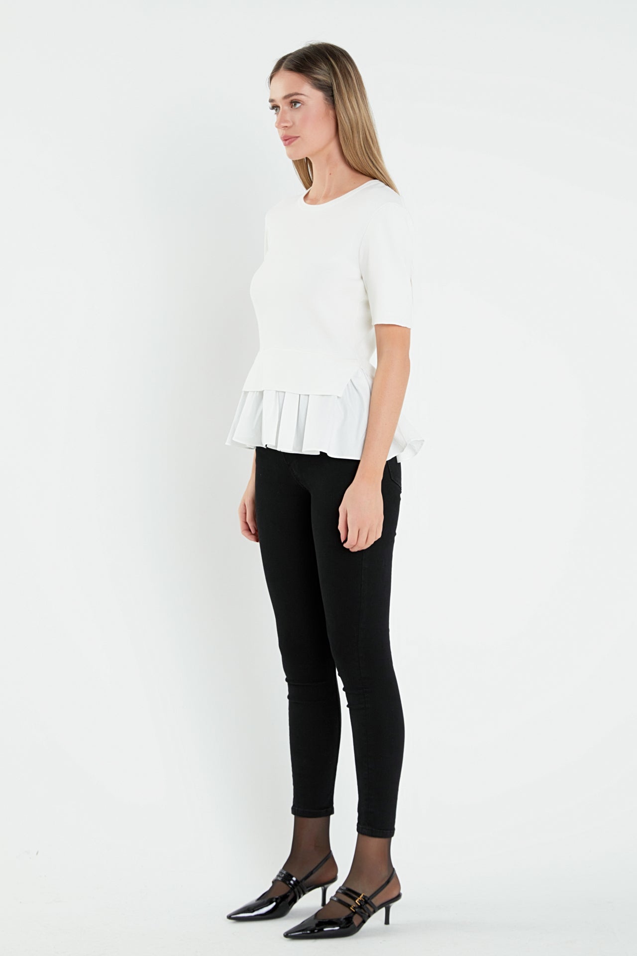 ENGLISH FACTORY - Mix Media Sweater - SWEATERS & KNITS available at Objectrare