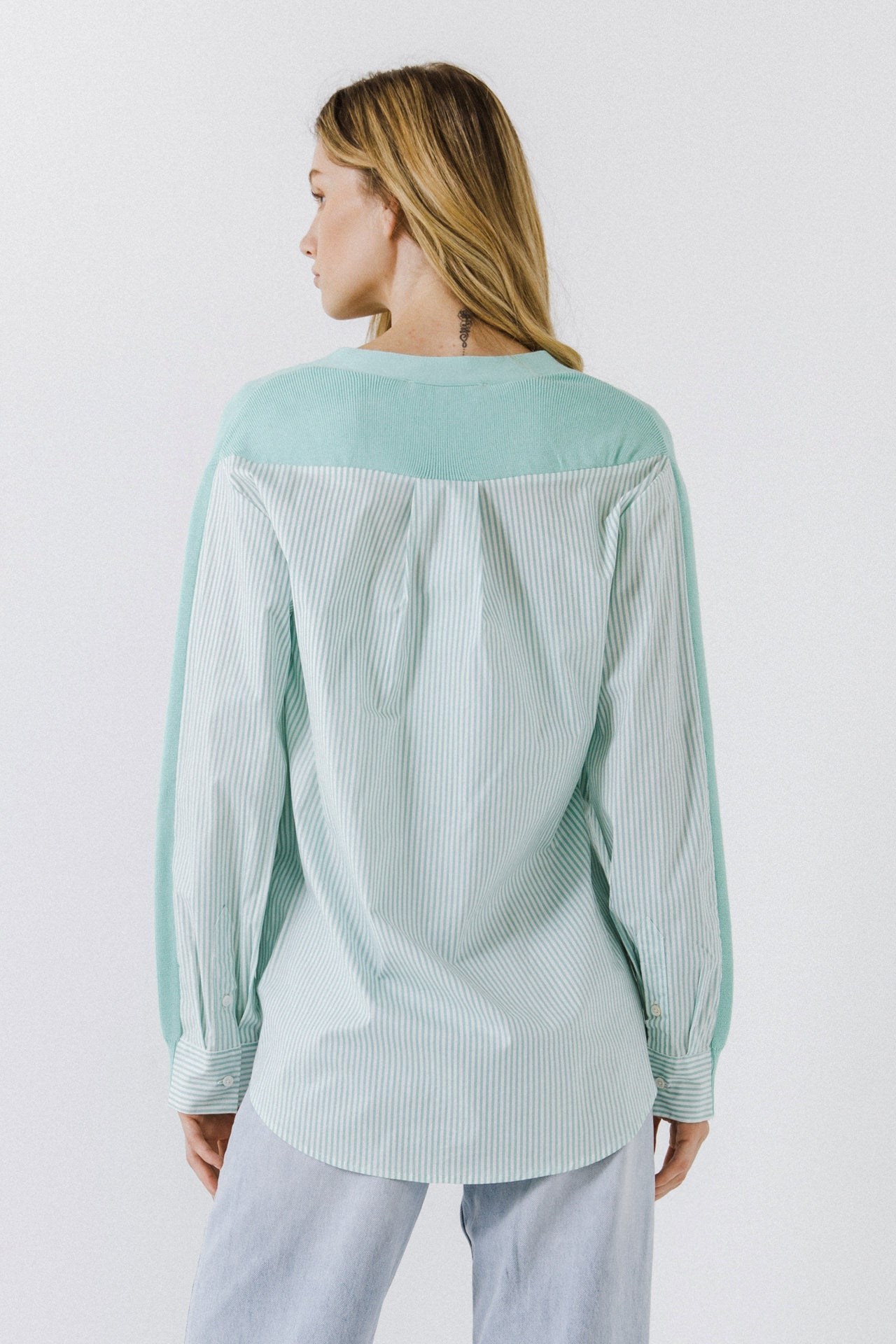 ENGLISH FACTORY - Mixed Media Cardigan - SWEATERS & KNITS available at Objectrare