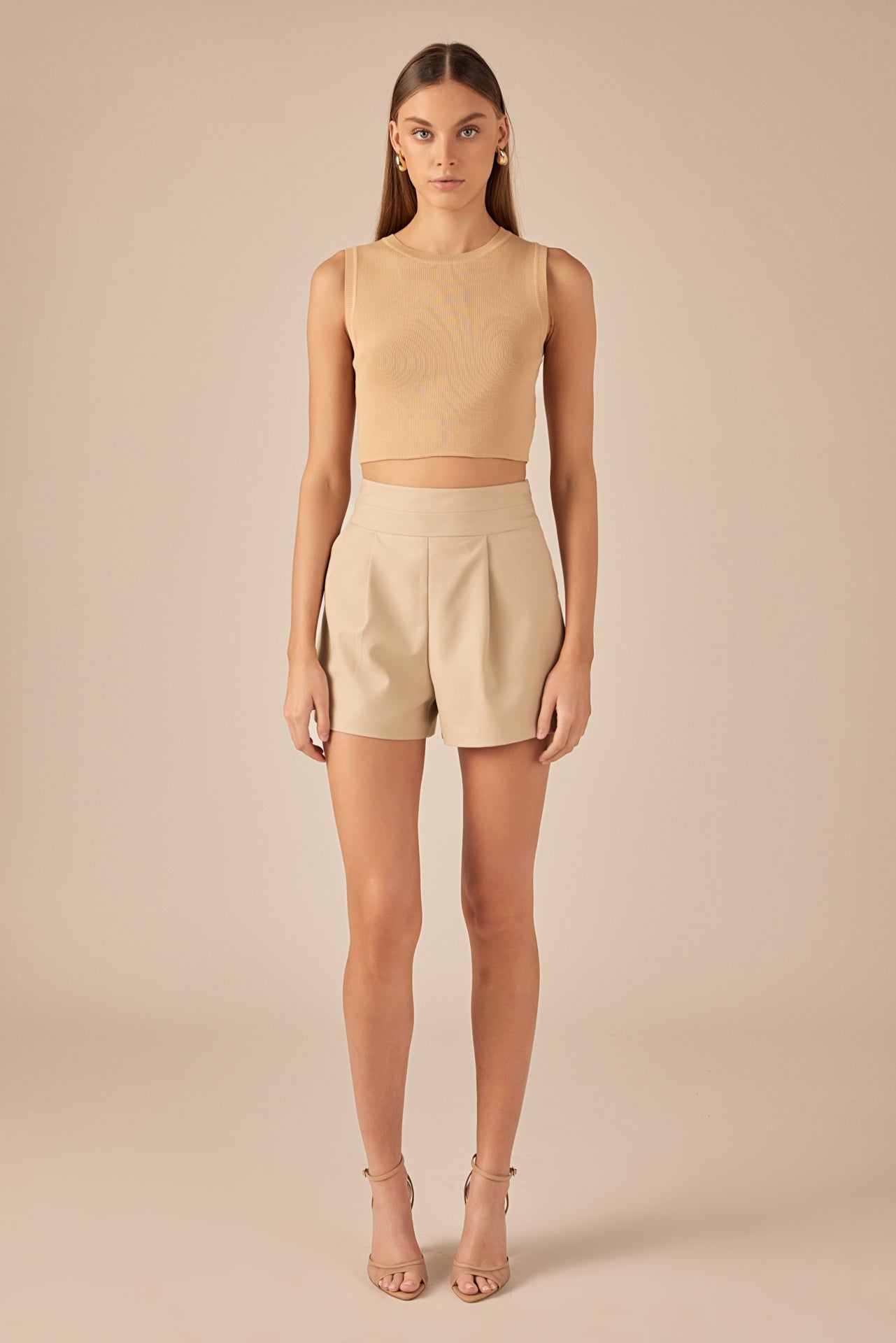 GREY LAB - Waist Band Detail Shorts - SHORTS available at Objectrare