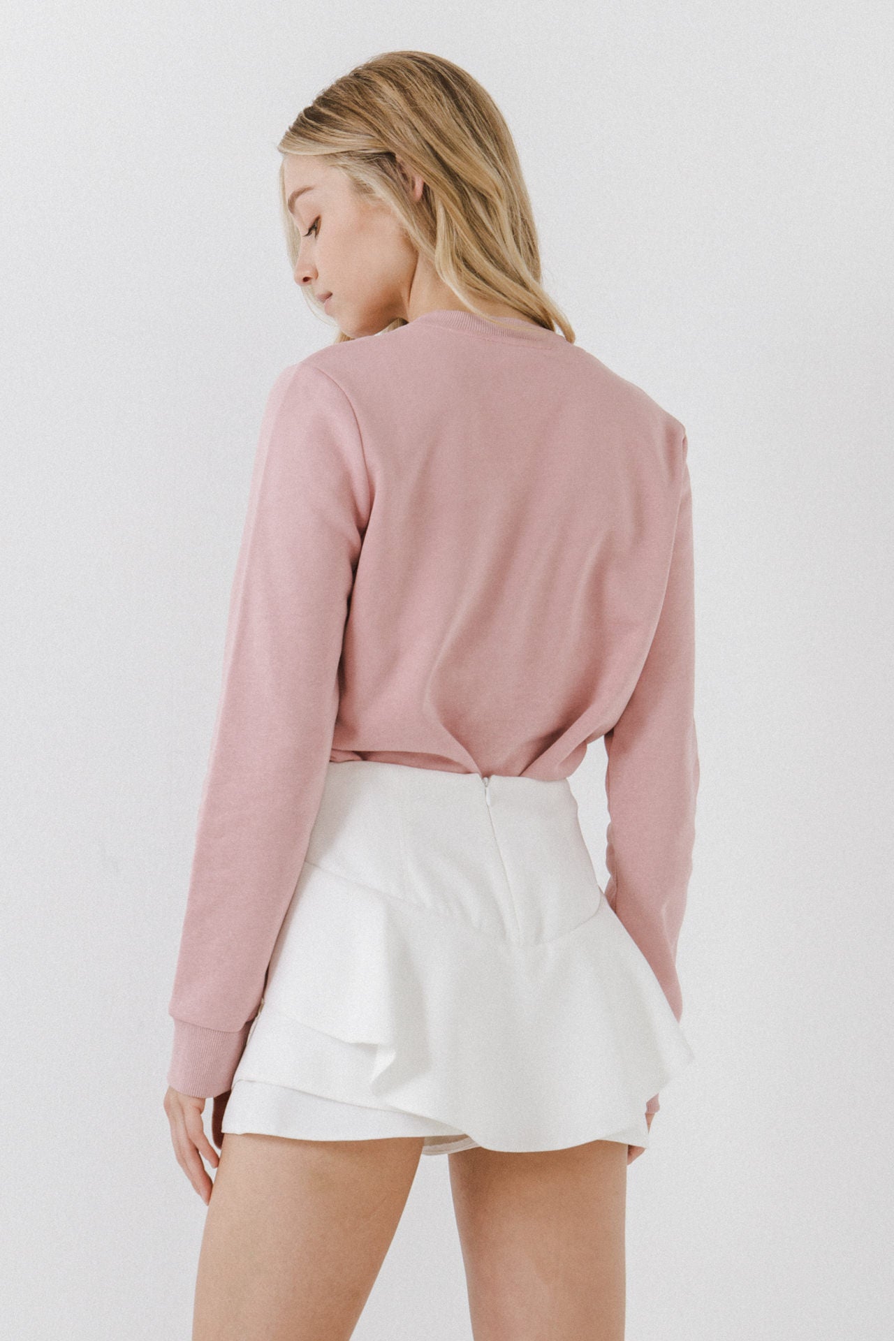 ENDLESS ROSE - Beads Lettering Sweatshirt - SWEATERS & KNITS available at Objectrare