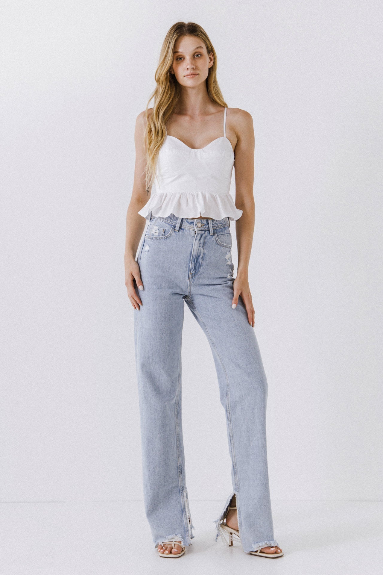 ENGLISH FACTORY - Ruffled Tank Top - TOPS available at Objectrare