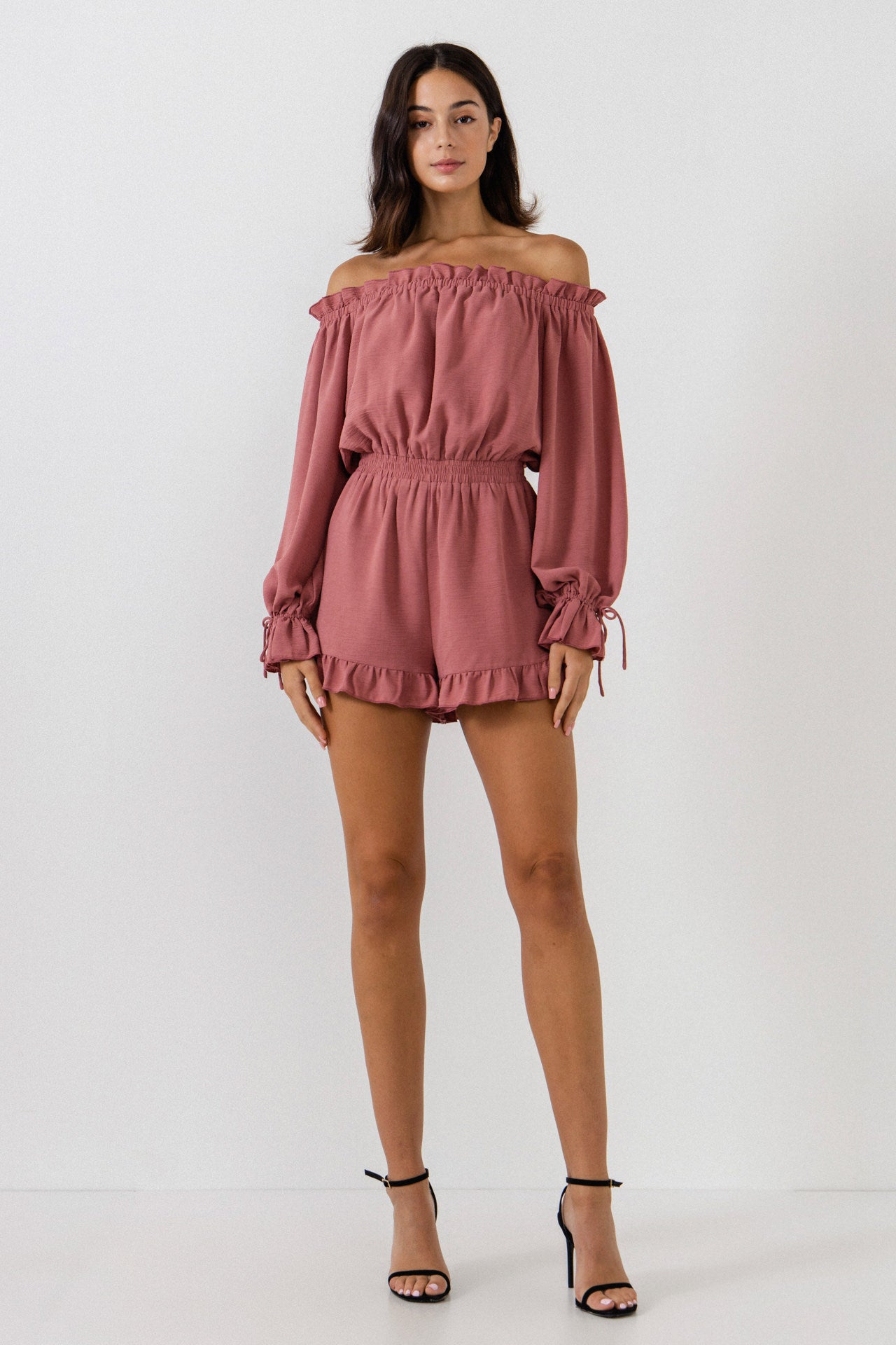 FREE THE ROSES - Off the Shoulder Romper - ROMPERS available at Objectrare