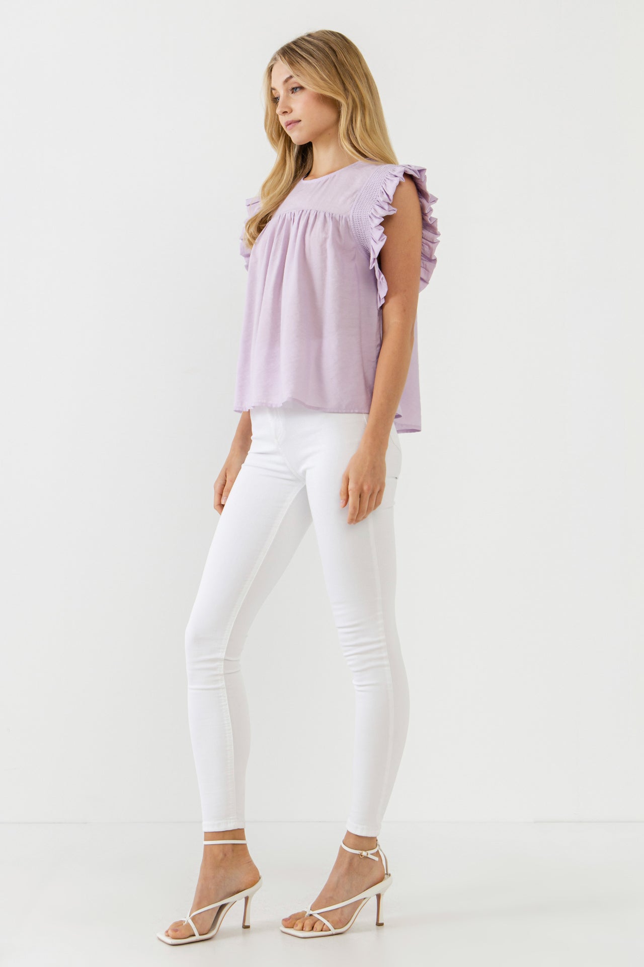 ENGLISH FACTORY - Ruffle Detail Top - TOPS available at Objectrare