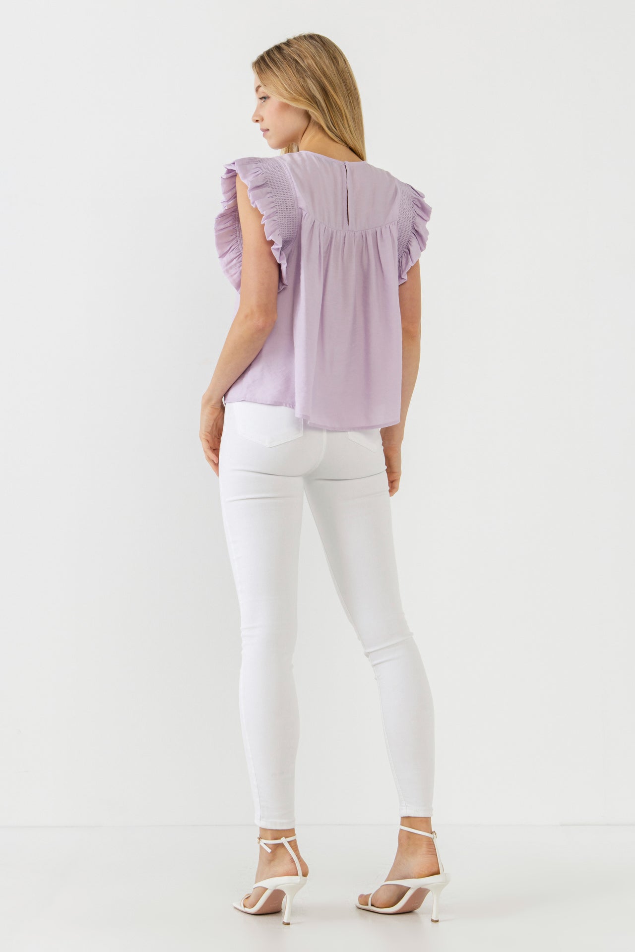 ENGLISH FACTORY - Ruffle Detail Top - TOPS available at Objectrare