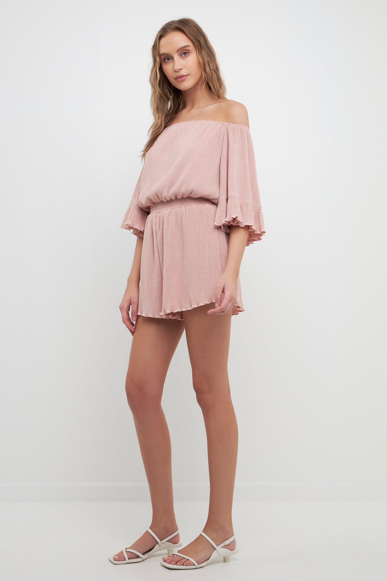 FREE THE ROSES - Texture Knit Romper - ROMPERS available at Objectrare