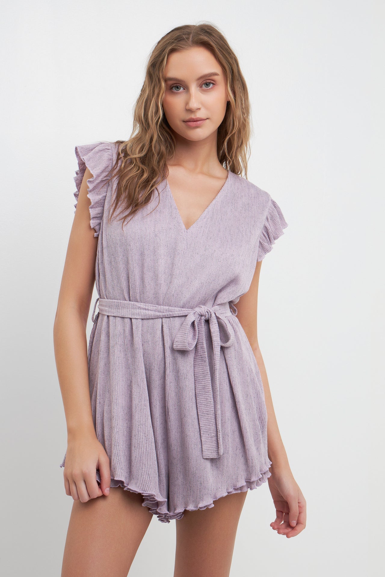 FREE THE ROSES - Free The Roses - Texture Knit Romper - ROMPERS available at Objectrare