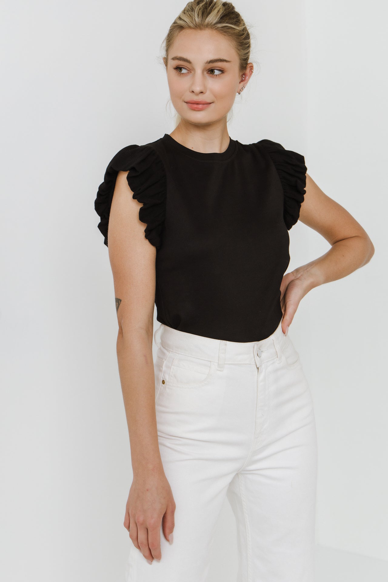 FREE THE ROSES - Mixed Media Top - TOPS available at Objectrare