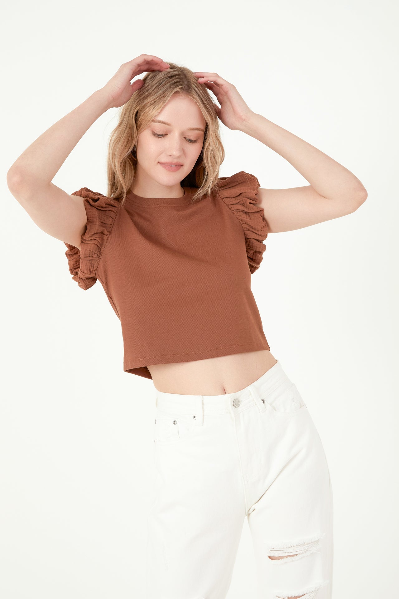 FREE THE ROSES - Mixed Media Top - TOPS available at Objectrare