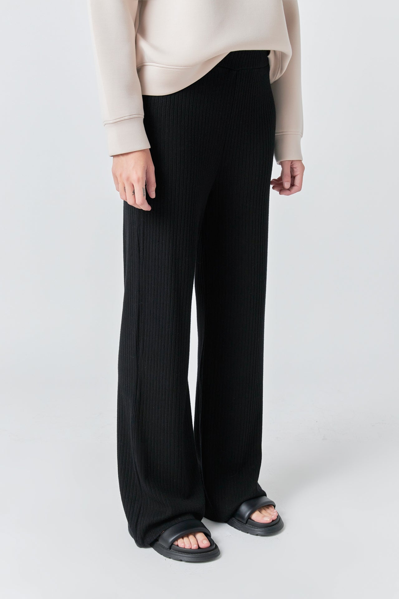 GREY LAB - Loungewear Knit Pants - PANTS available at Objectrare
