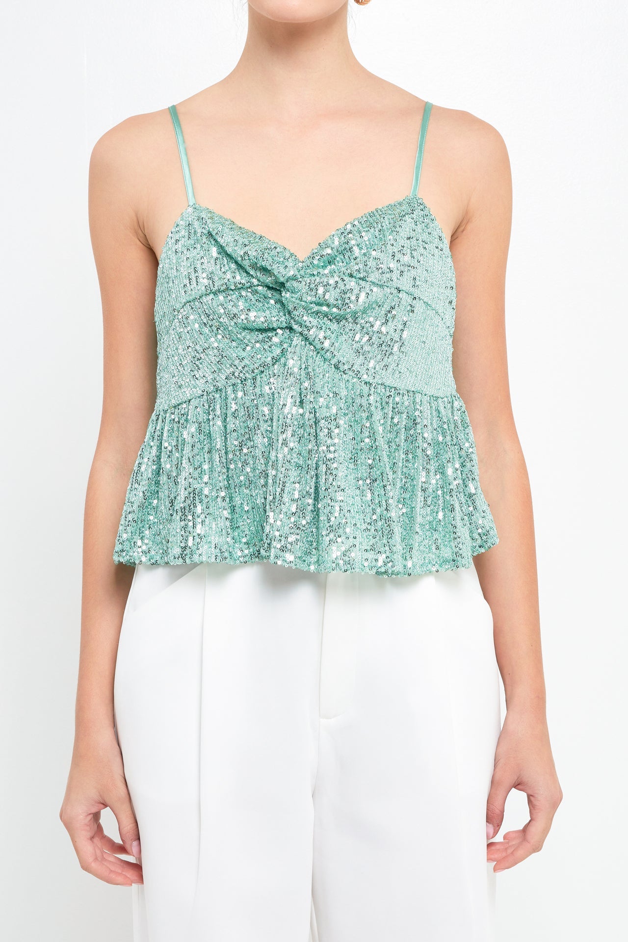 ENDLESS ROSE - Sequins Tank Top - TOPS available at Objectrare
