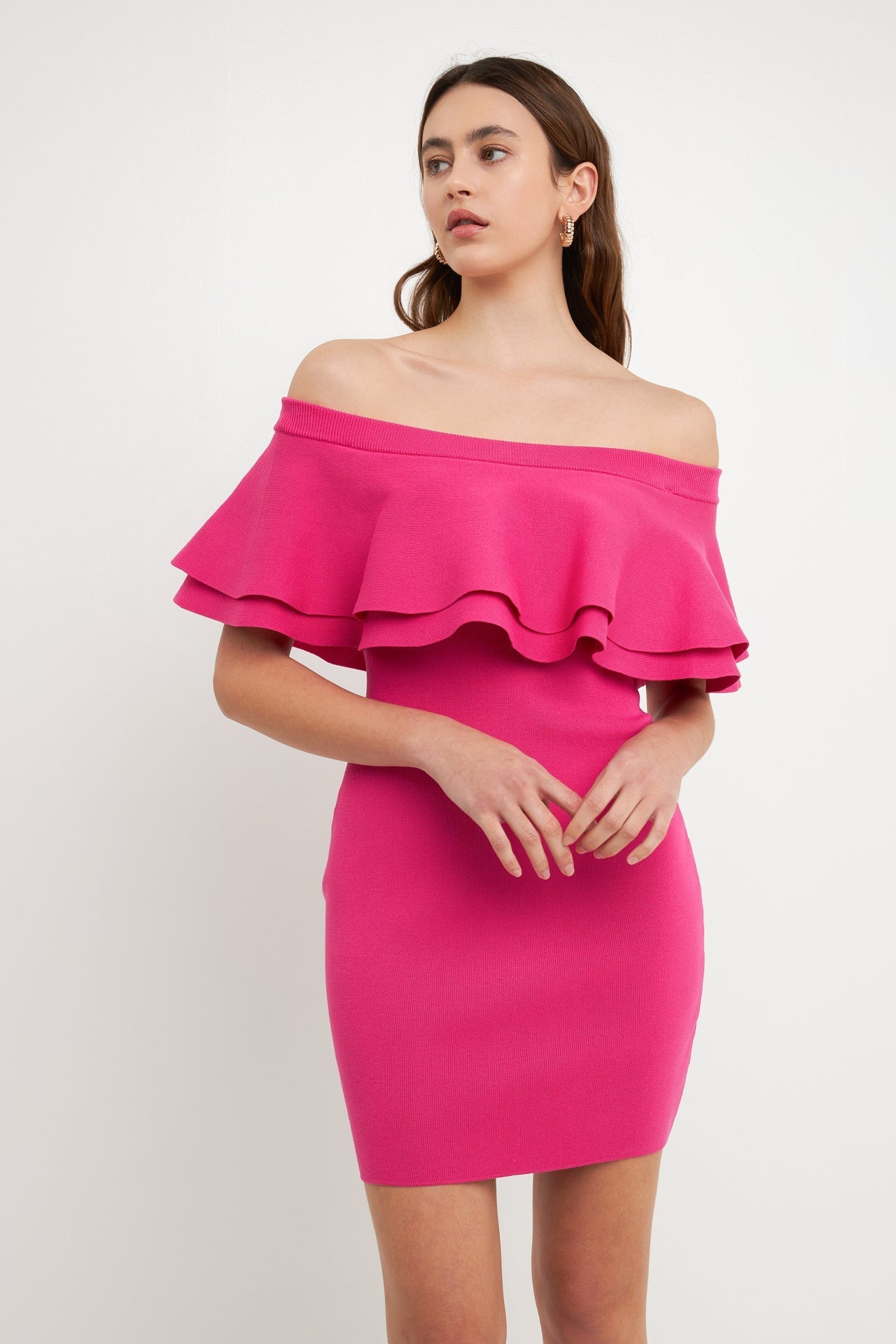 ENDLESS ROSE - Off The Shoulder Mini Dress - DRESSES available at Objectrare